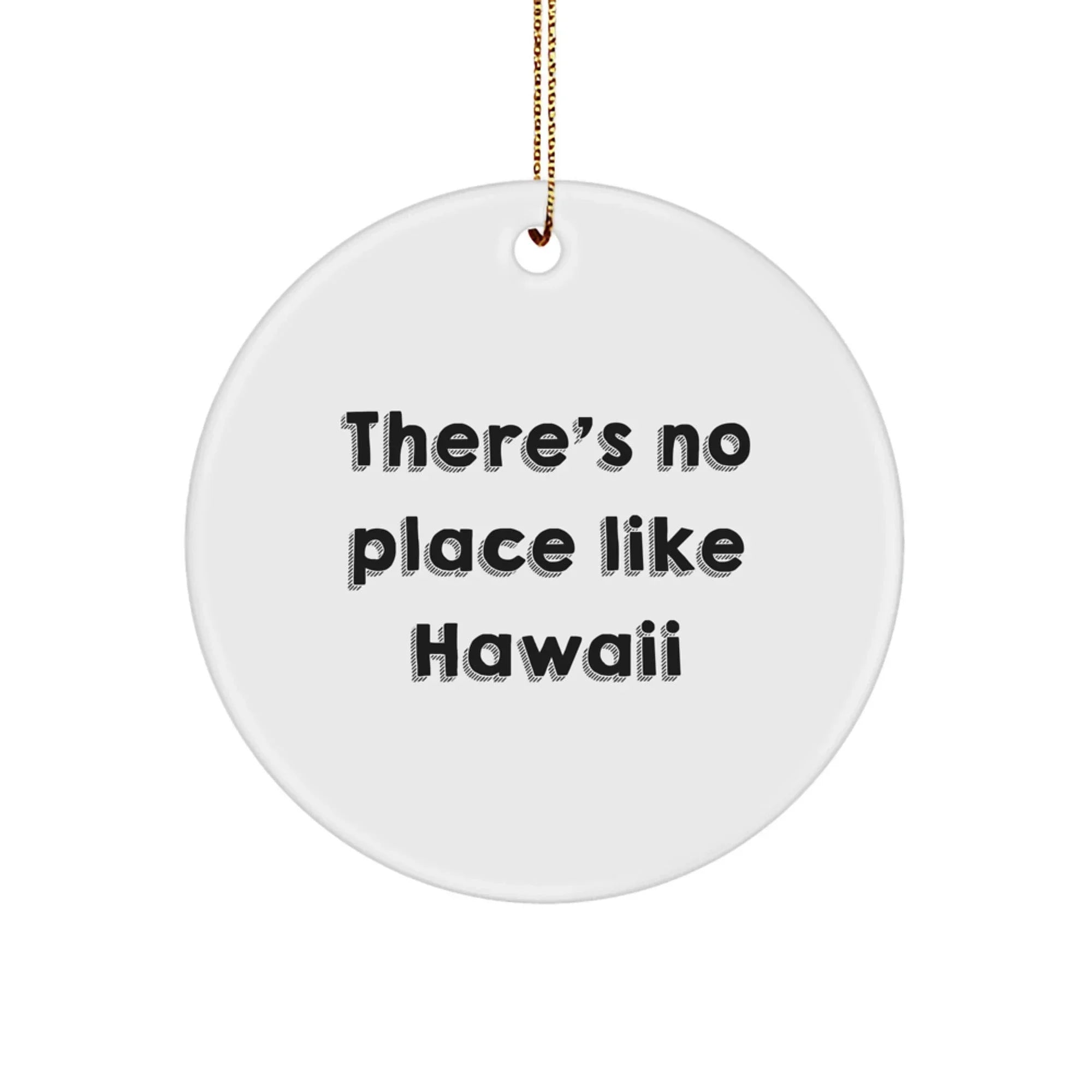 Funny Hawaii Circle Ornament Gifts from Friends for Men Women Family Christmas Unique