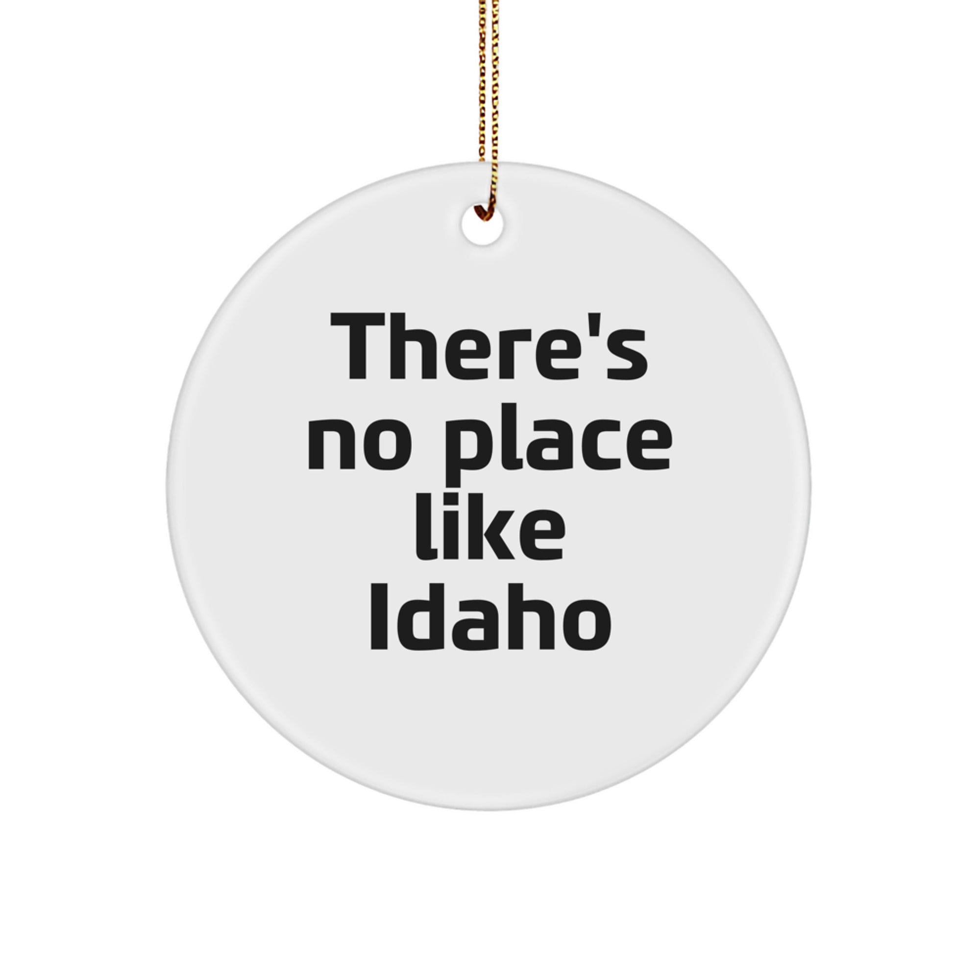 Funny Idaho Circle Ornament Gifts from Friends and Family for Christmas - Image 1
