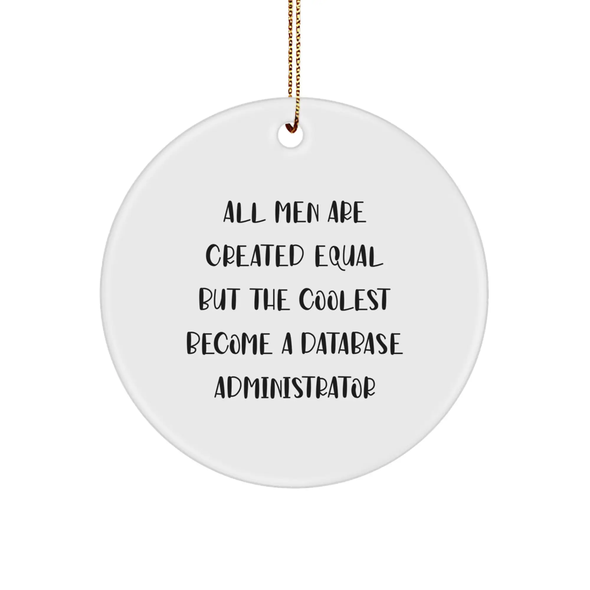 Database Administrator Christmas Ornament Idea for Coworkers Office Gift - Image 1