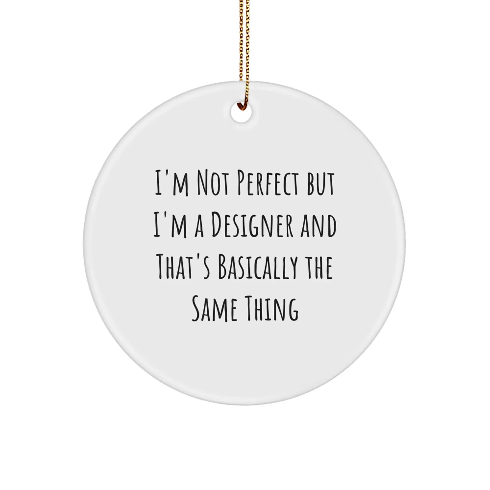 Funny Designer Circle Ornaments Gifts from Friends, Gifts for Men, Unique Christmas Decorations with Inspirational Quotations