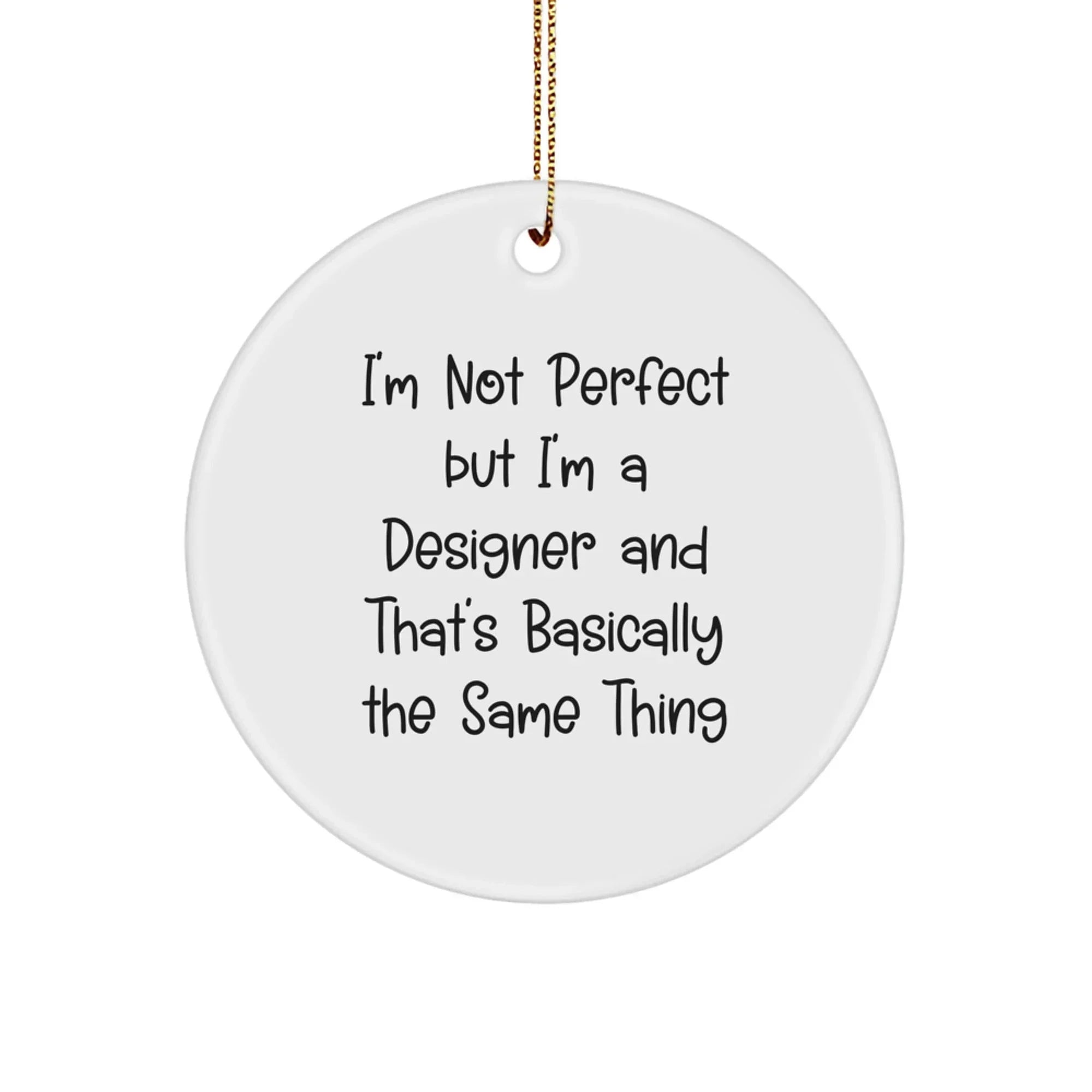 Funny Designer Circle Ornament Gifts from Friends for Christmas