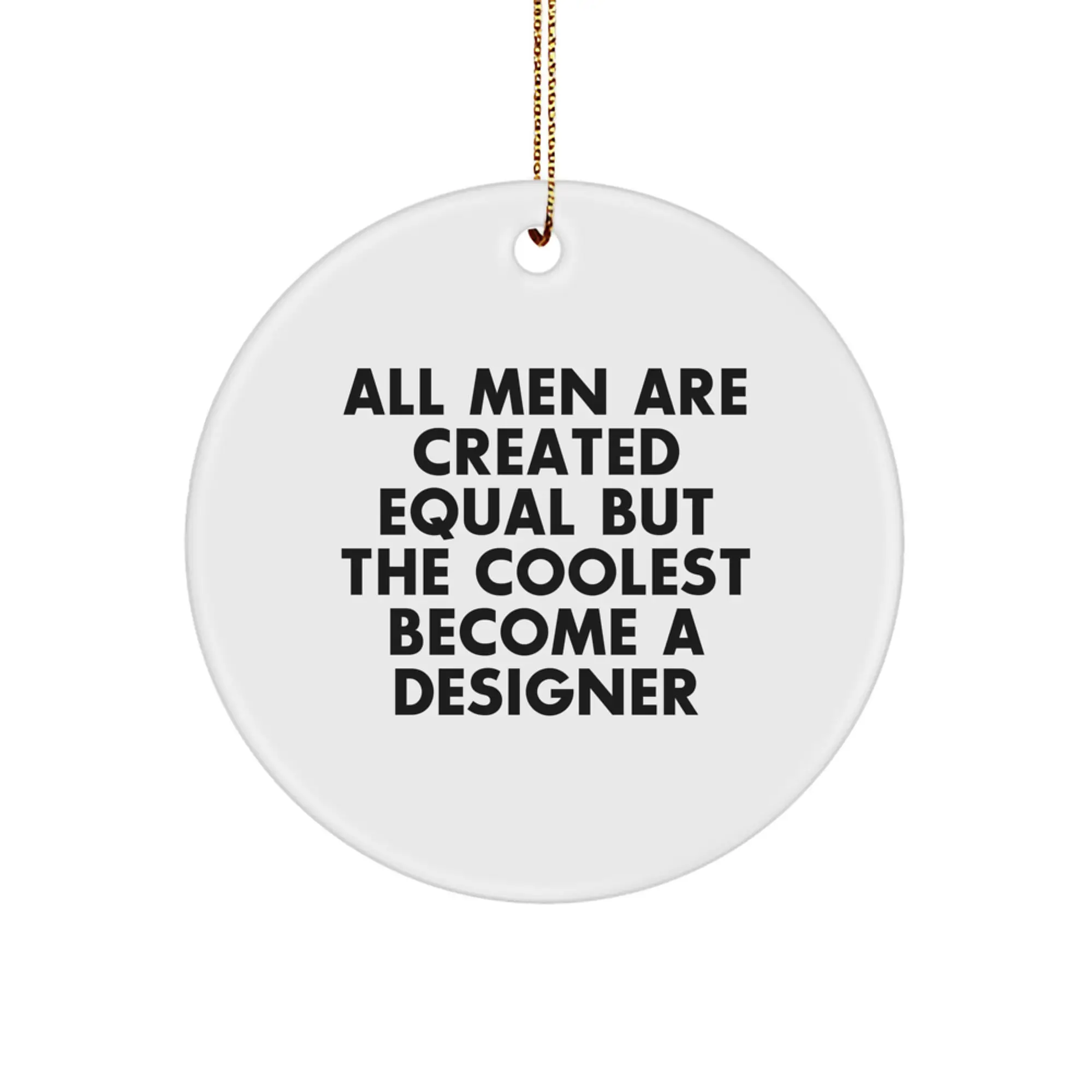 Designer Circle Ornament Gifts from Men for Christmas Unique Presents - Image 1