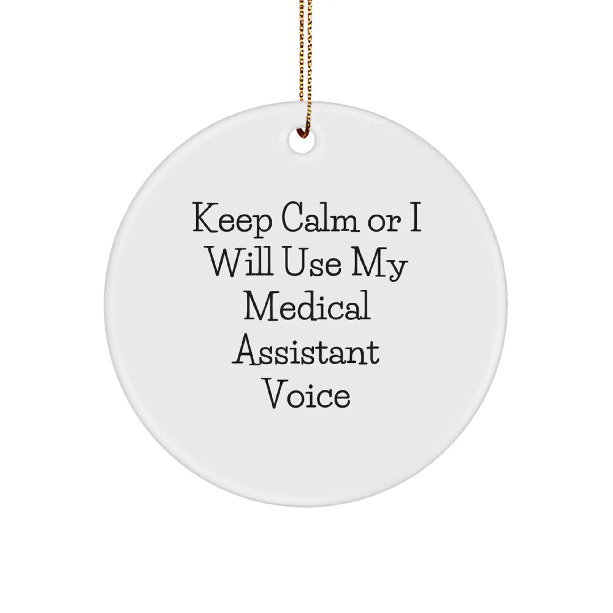 Medical Assistant Keepsake Christmas Ornament for Him Gift - Image 1