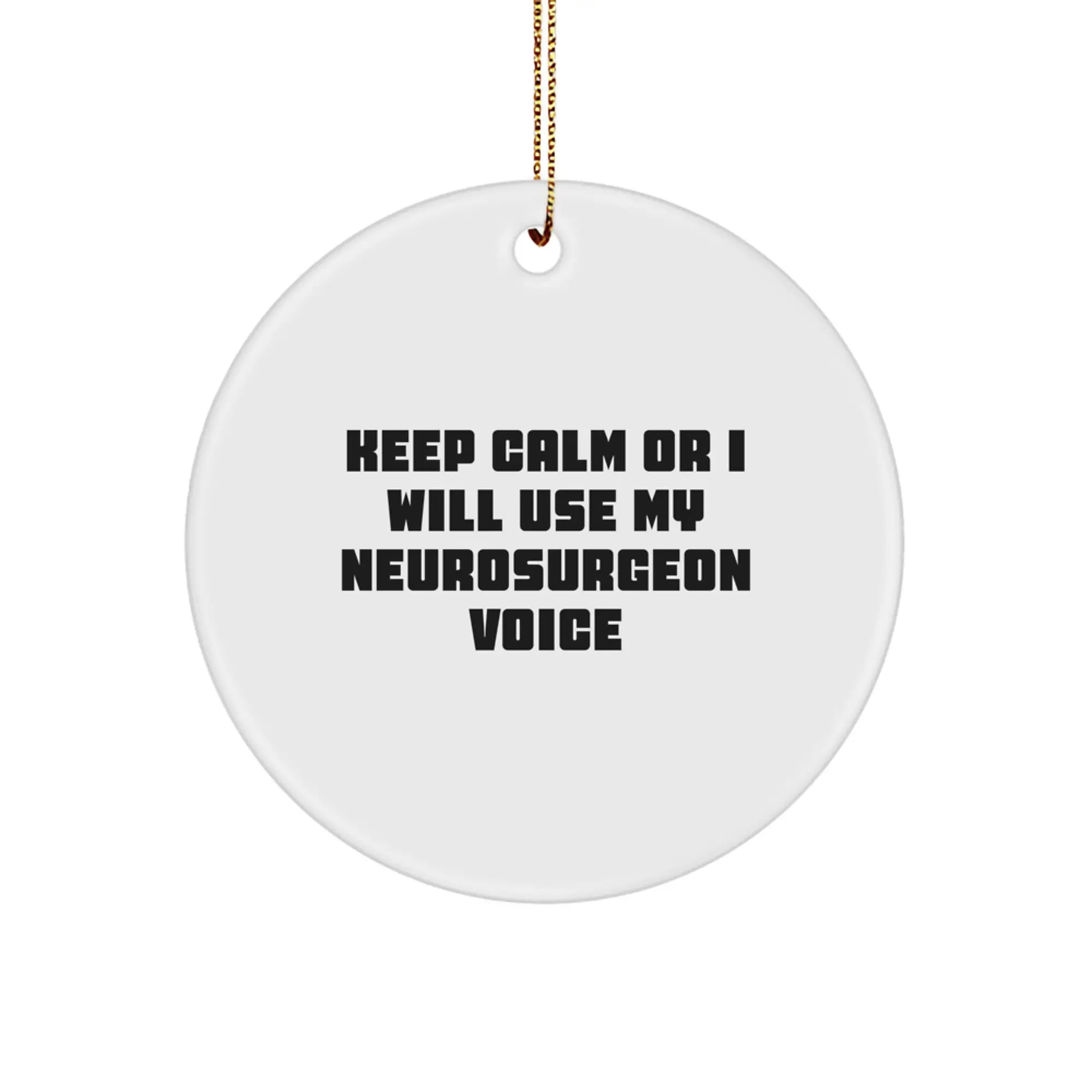 Christmas Gift Neurosurgeon Ornament for Her Present - Image 1