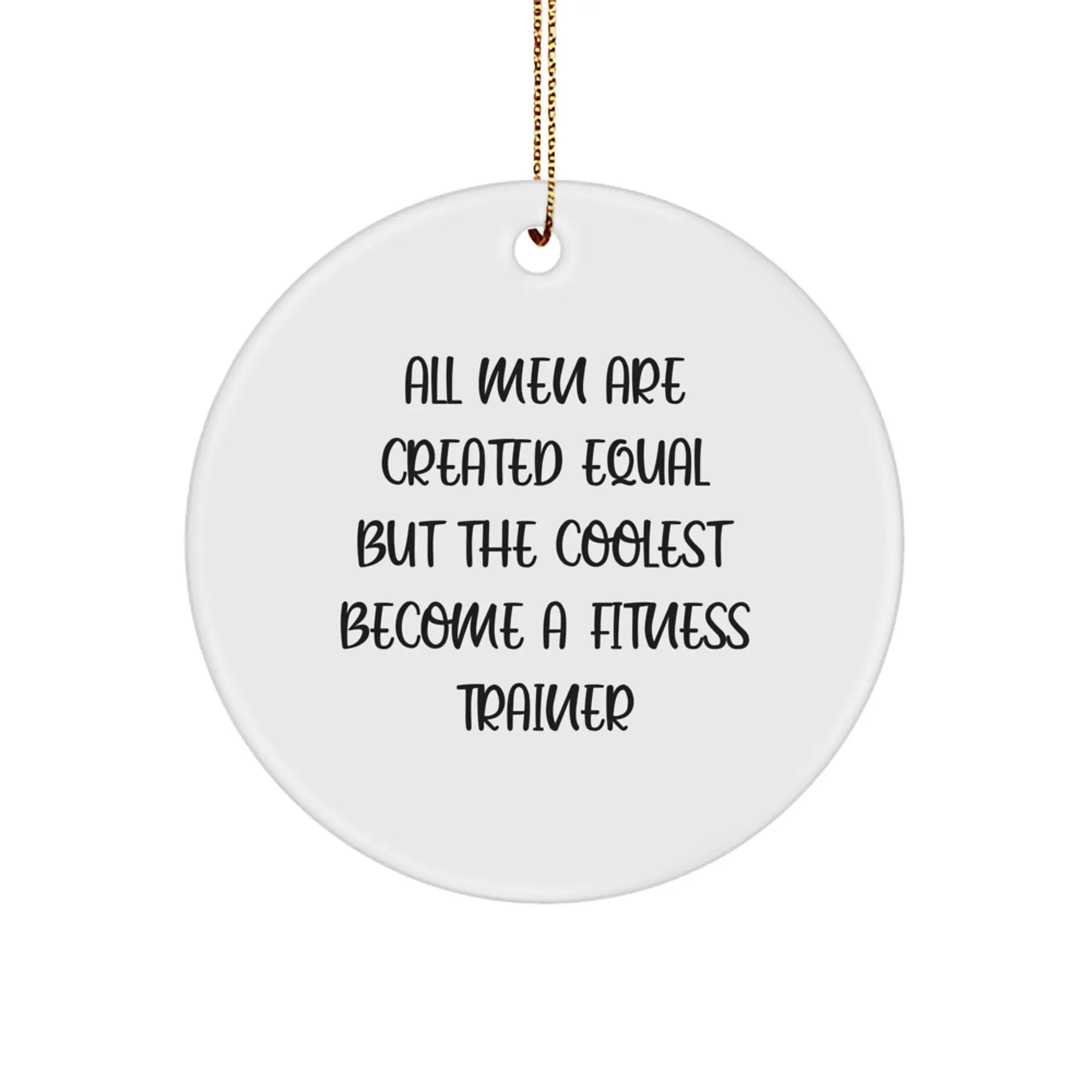 Christmas Gift for Her Fitness Trainer Ornament Present Bright - Image 1
