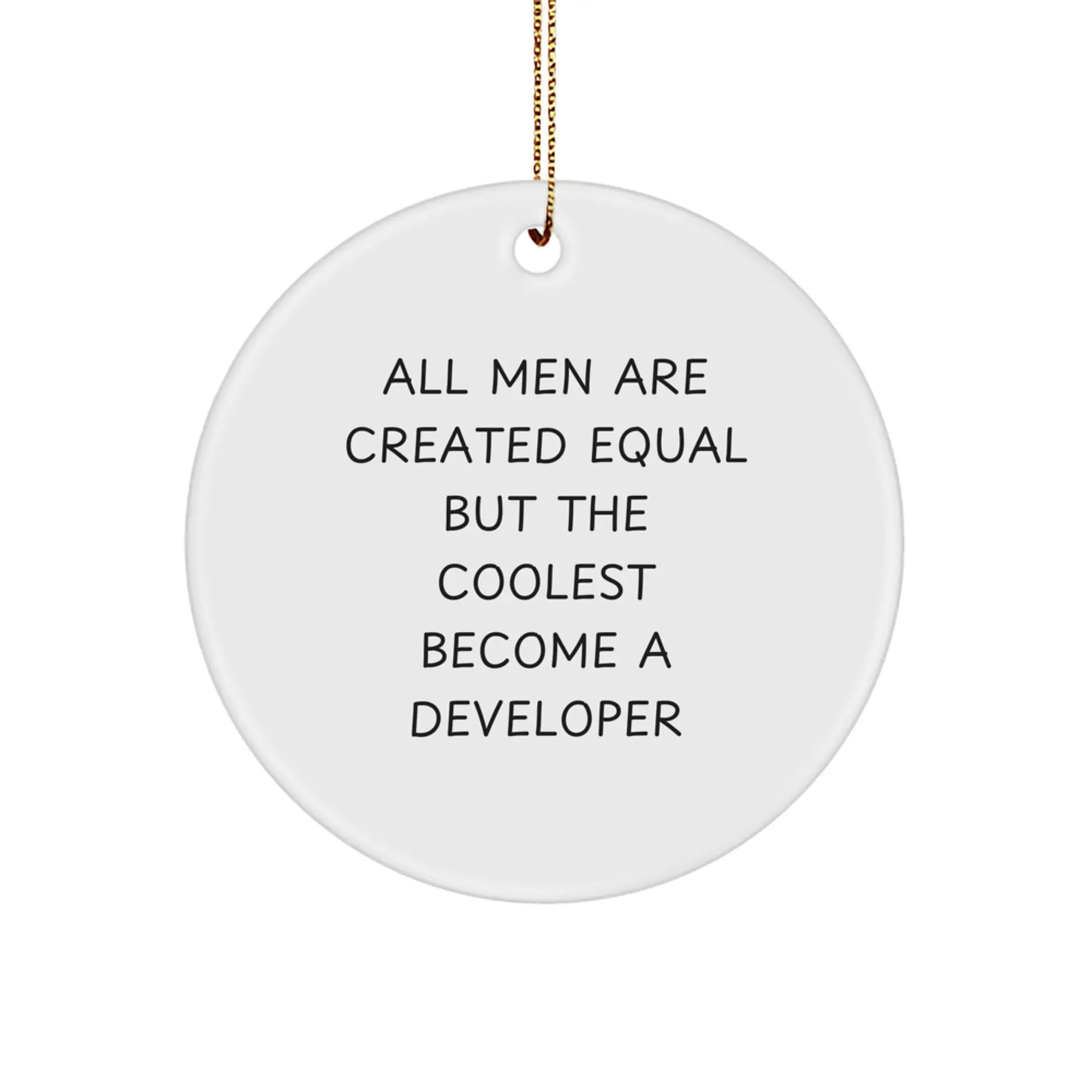Developer Keepsake Christmas Ornament for Him Gift - Image 1
