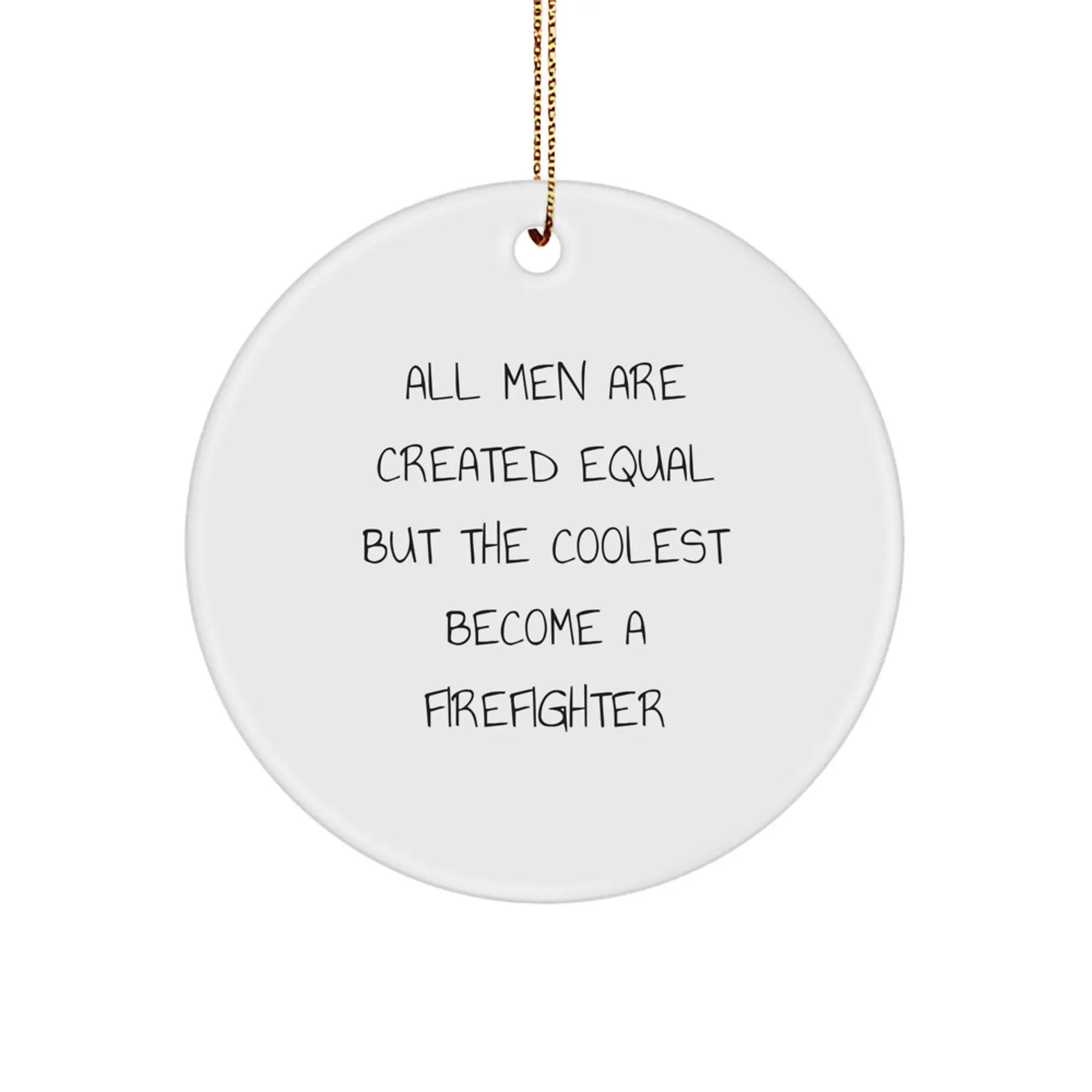 Firefighter Keepsake Holiday Bright Christmas Ornament for Him Gift - Image 1