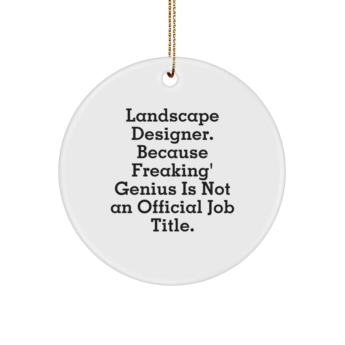 Landscape Designer Favorite Christmas Ornament for Kids Gift - Image 1