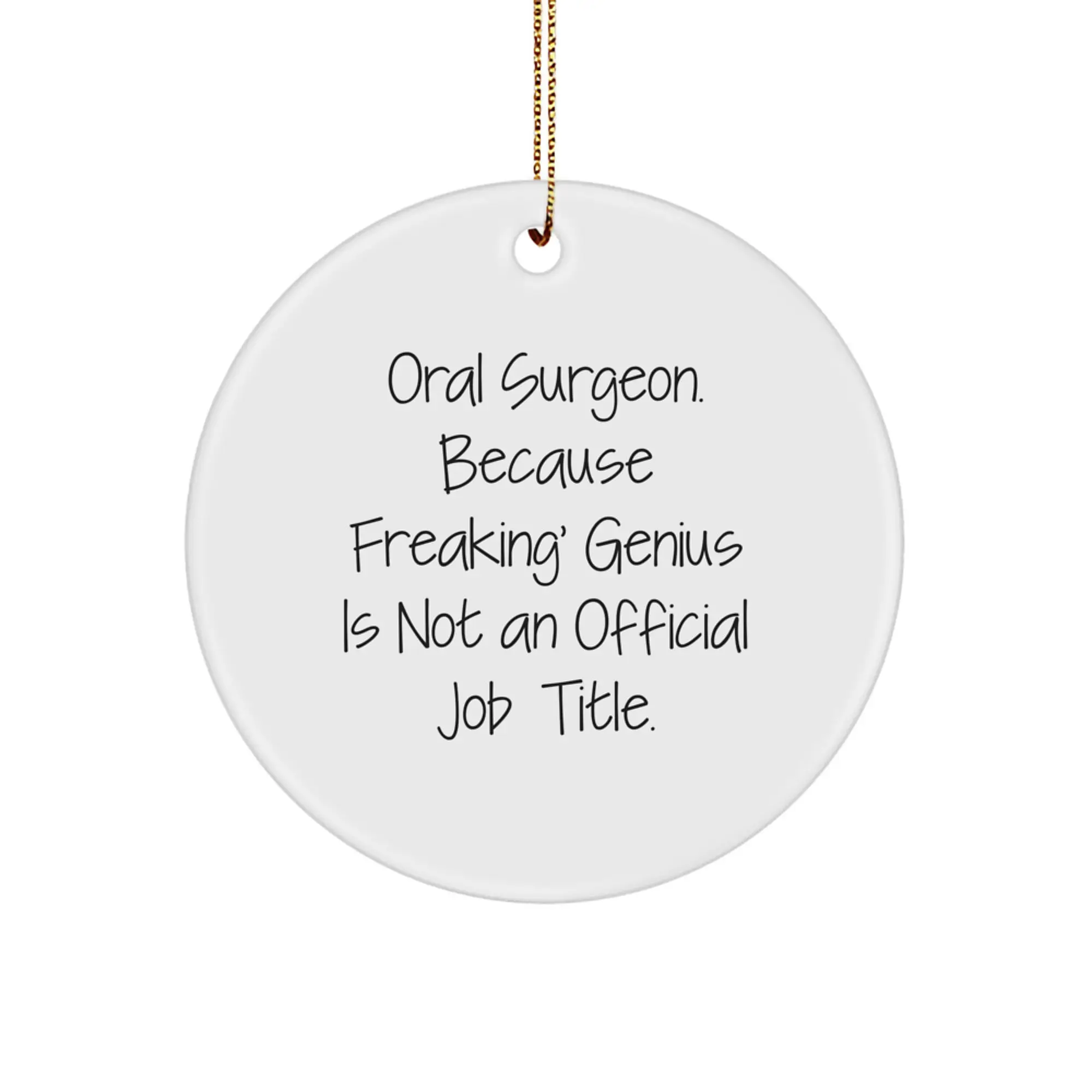 Oral Surgeon Keepsake Christmas Ornament for Him Holiday Gift - Image 1