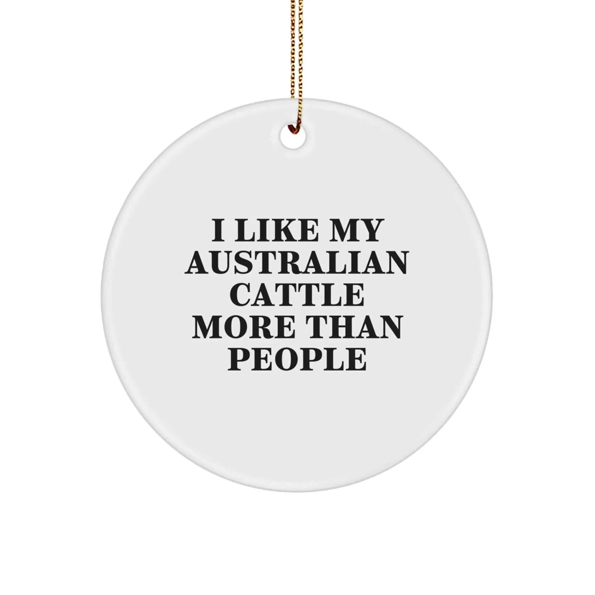 Australian Cattle Dog Circle Ornament For Dog Lovers Gift Christmas