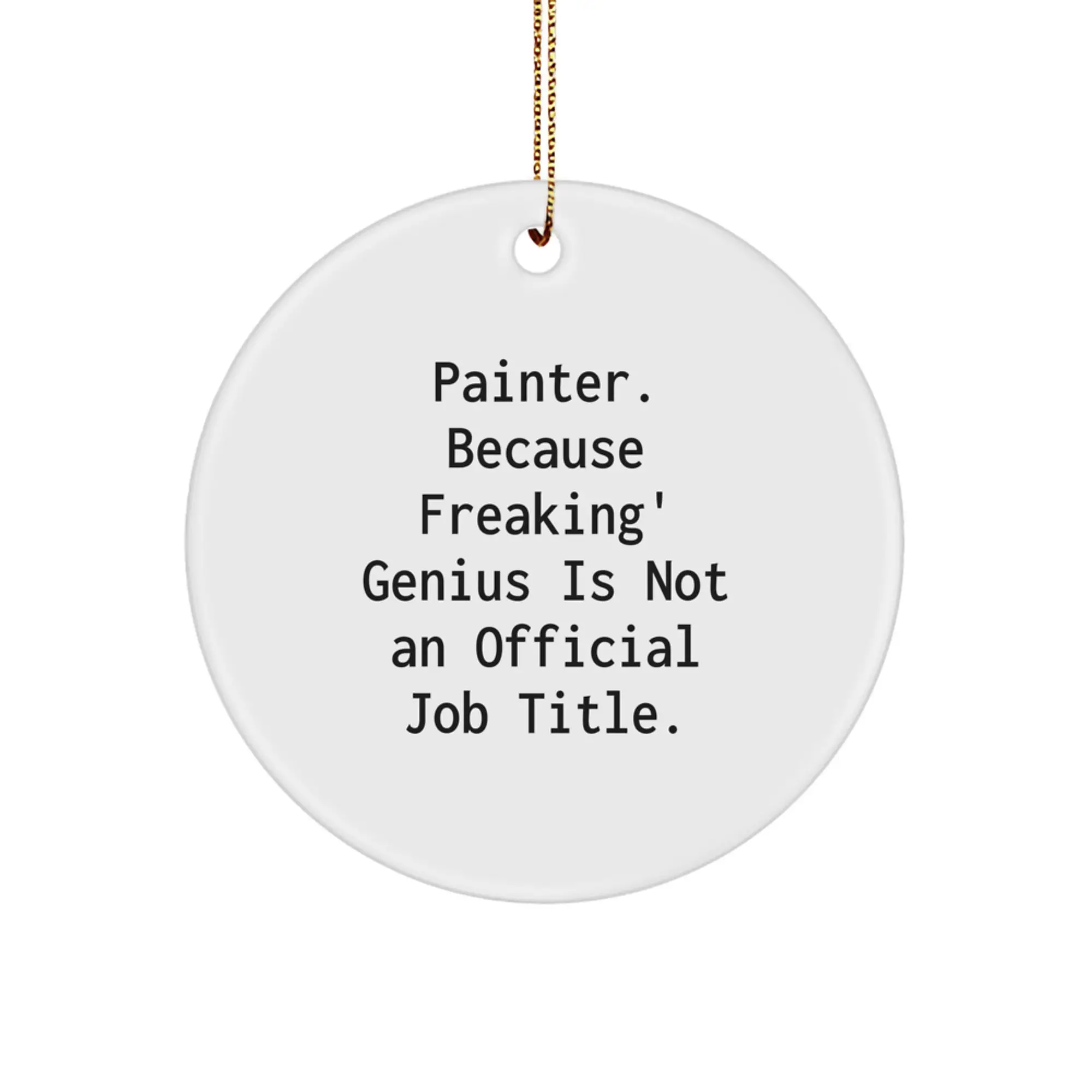 Painter Keepsake Christmas Ornament for Him Gift – Bright, Durable - Image 1