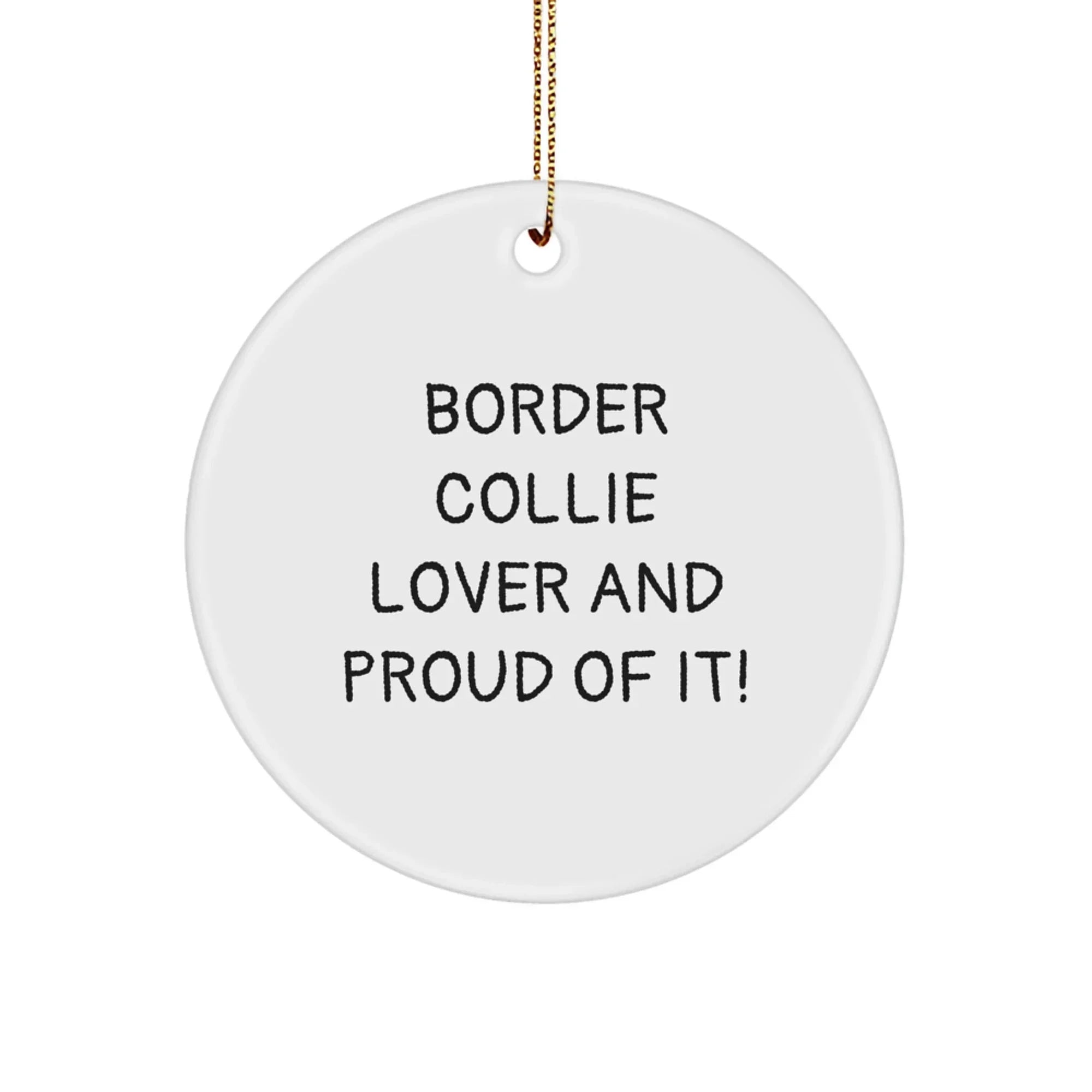 Border Collie Lovers - Border Collie Lover - Circle Ornament - Christmas Gift