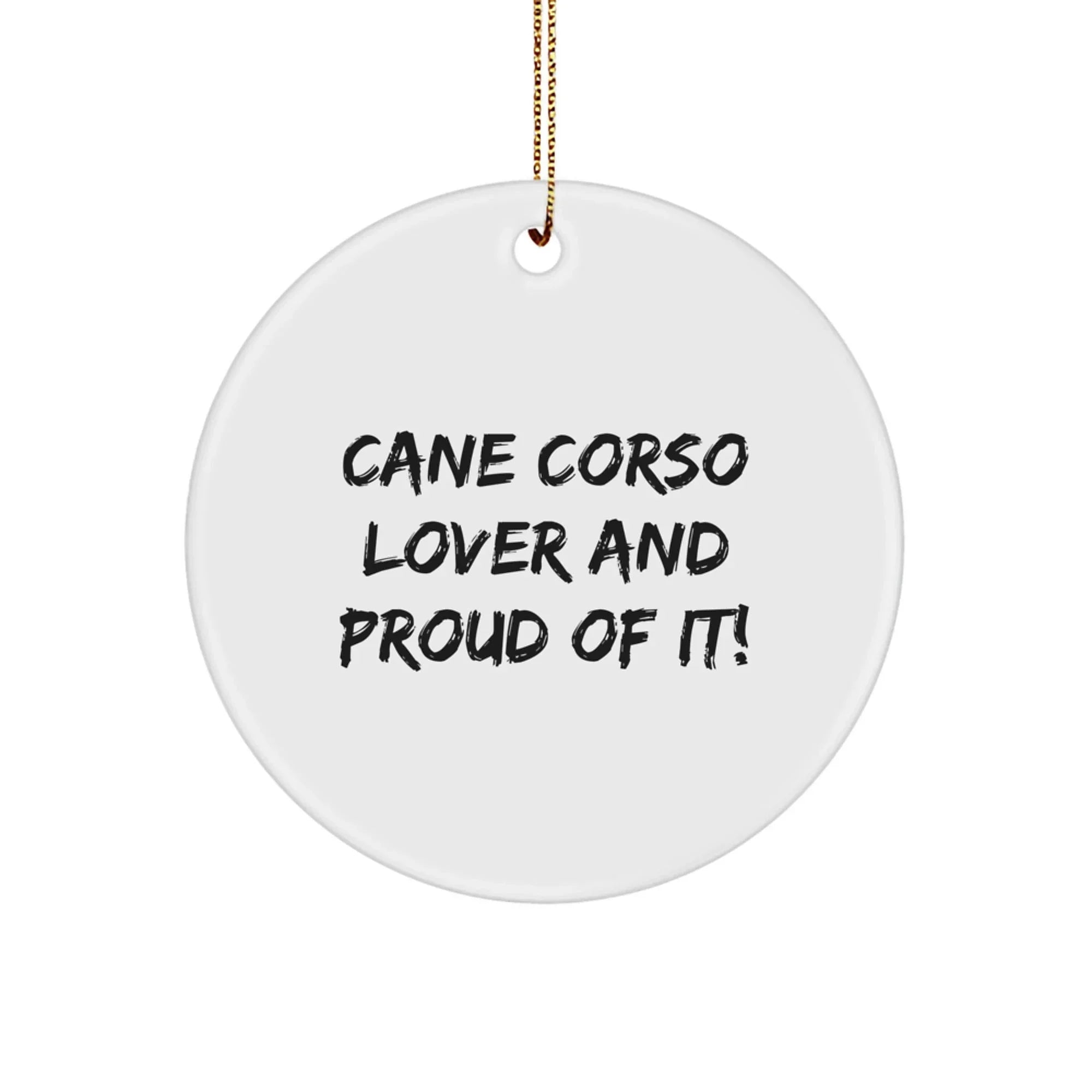 Cane Corso Circle Ornament Gift For Dog Lovers Christmas Decor