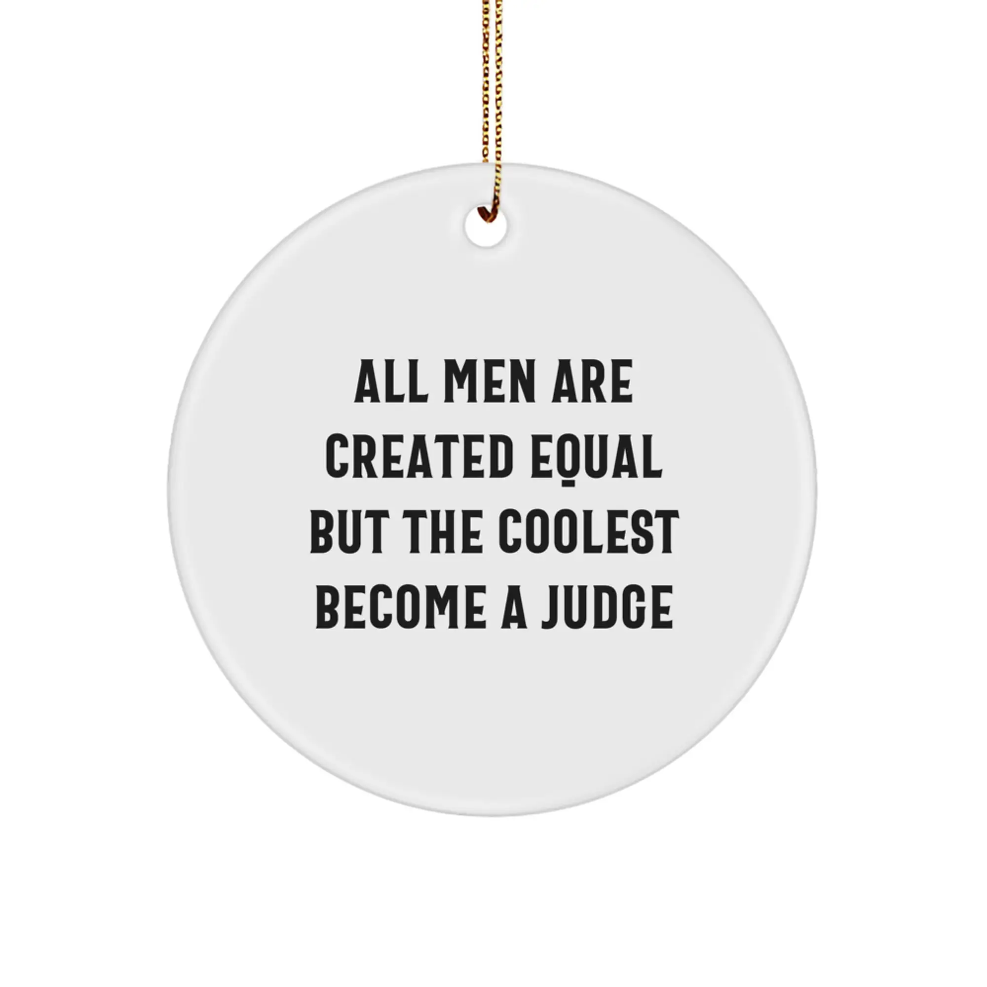 Judge Keepsake Christmas Ornament for Him Bold Holiday Tree Classic Gift - Image 1
