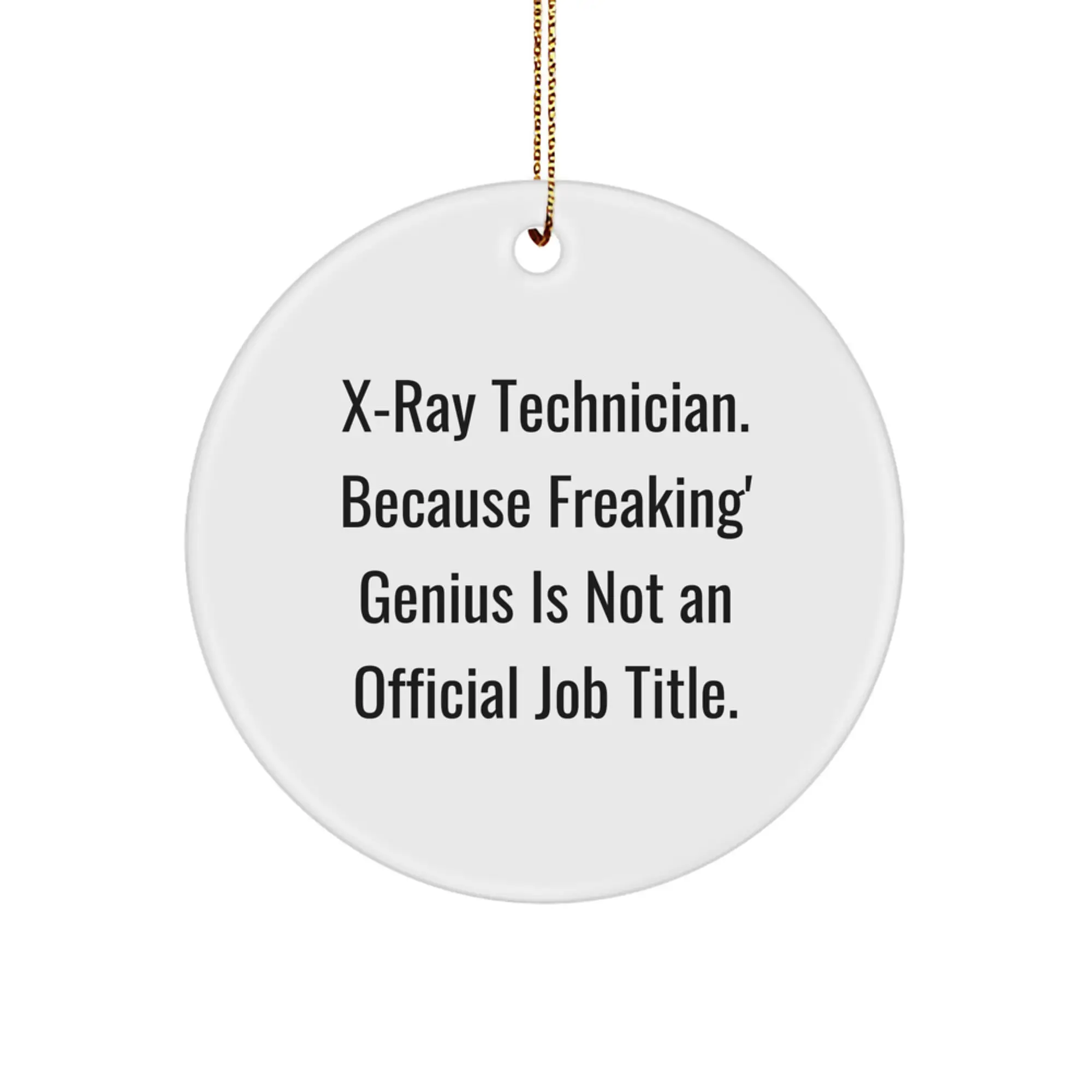 X-Ray Technician Keepsake Holiday Christmas Ornament for Him Gift - Image 1