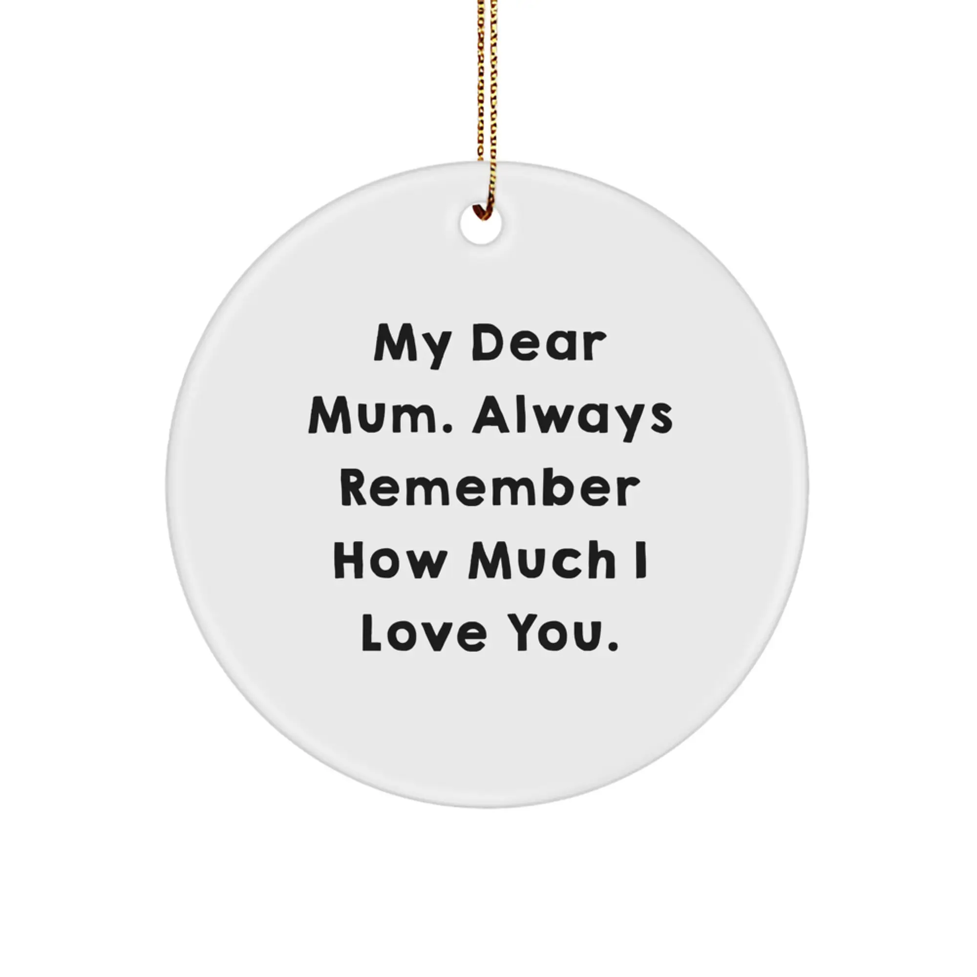 Mum Circle Ornament Christmas Gift for Coworkers Idea - Image 1