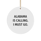 Heartland Keepsakes Alabama State Ornament - Durable MDF With High Gloss Finish Kid And Pet Friendly For Holiday Decor