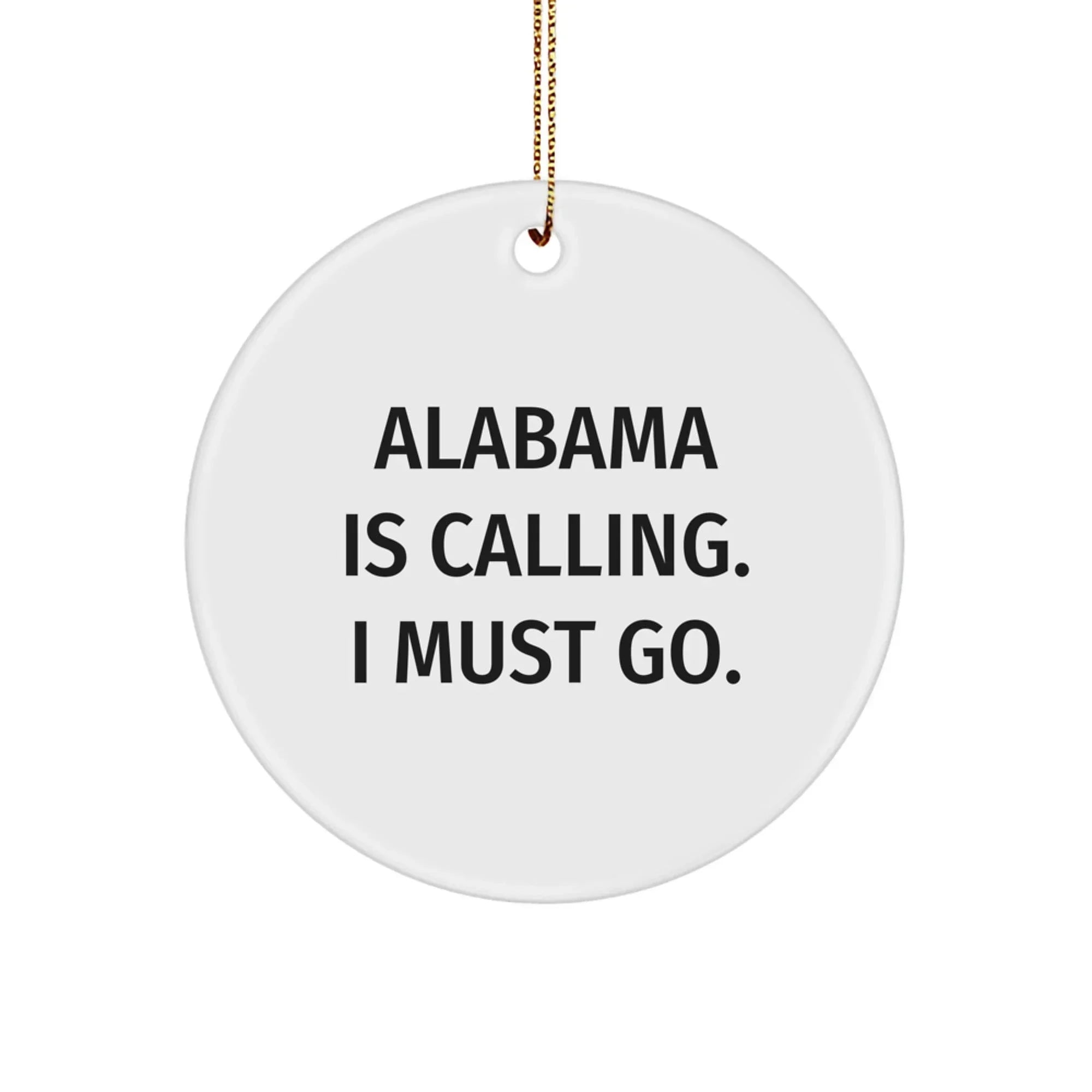 Heartland Keepsakes Alabama State Ornament - Durable MDF With High Gloss Finish Kid And Pet Friendly For Holiday Decor
