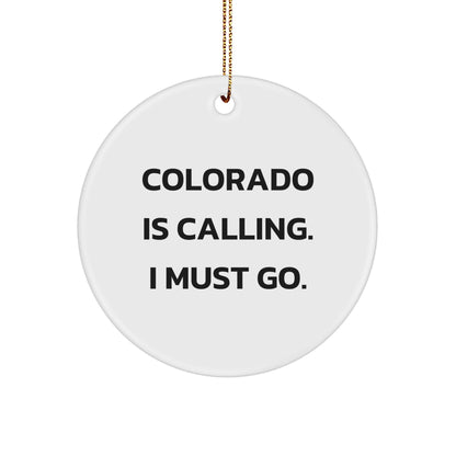 Colorado Christmas Ornament Gifts Colorado Is Calling. I Must Go