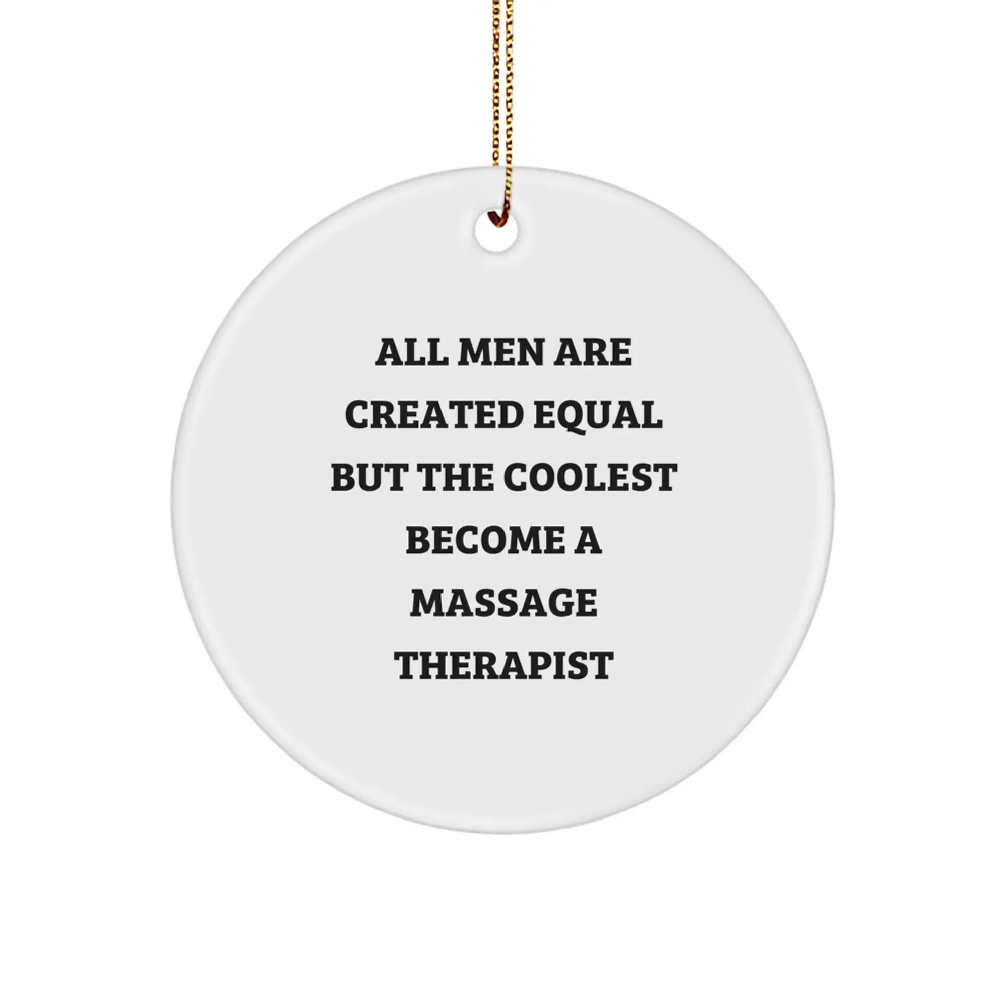 Coolest Massage Therapist Christmas Ornament for Neighbors Gift - Image 1