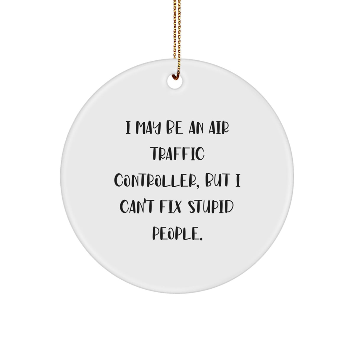 Air Traffic Controller Christmas Ornament Gift for a Best Friend - Image 1