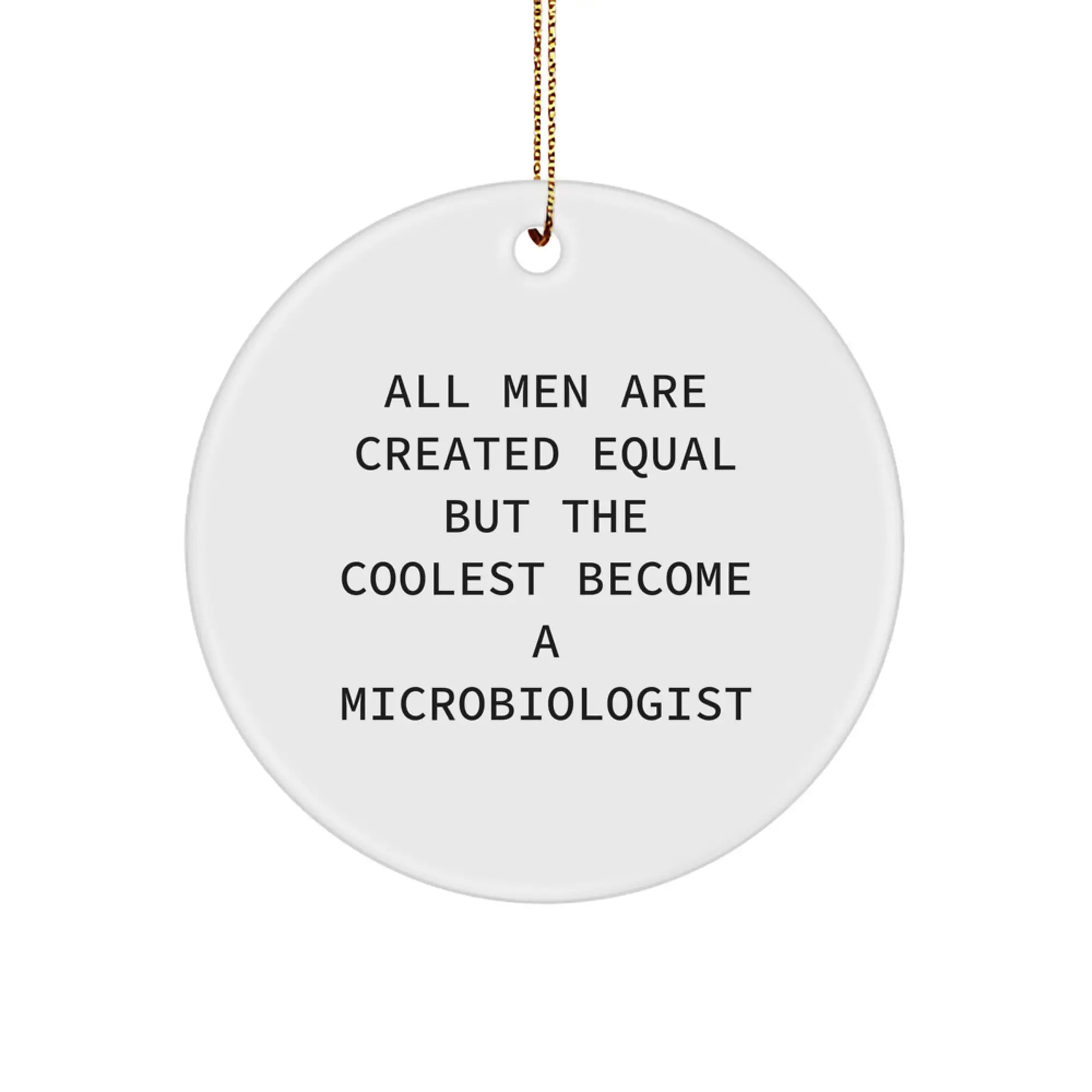 Microbiologist Keepsake Christmas Ornament for Him Gift - Image 1