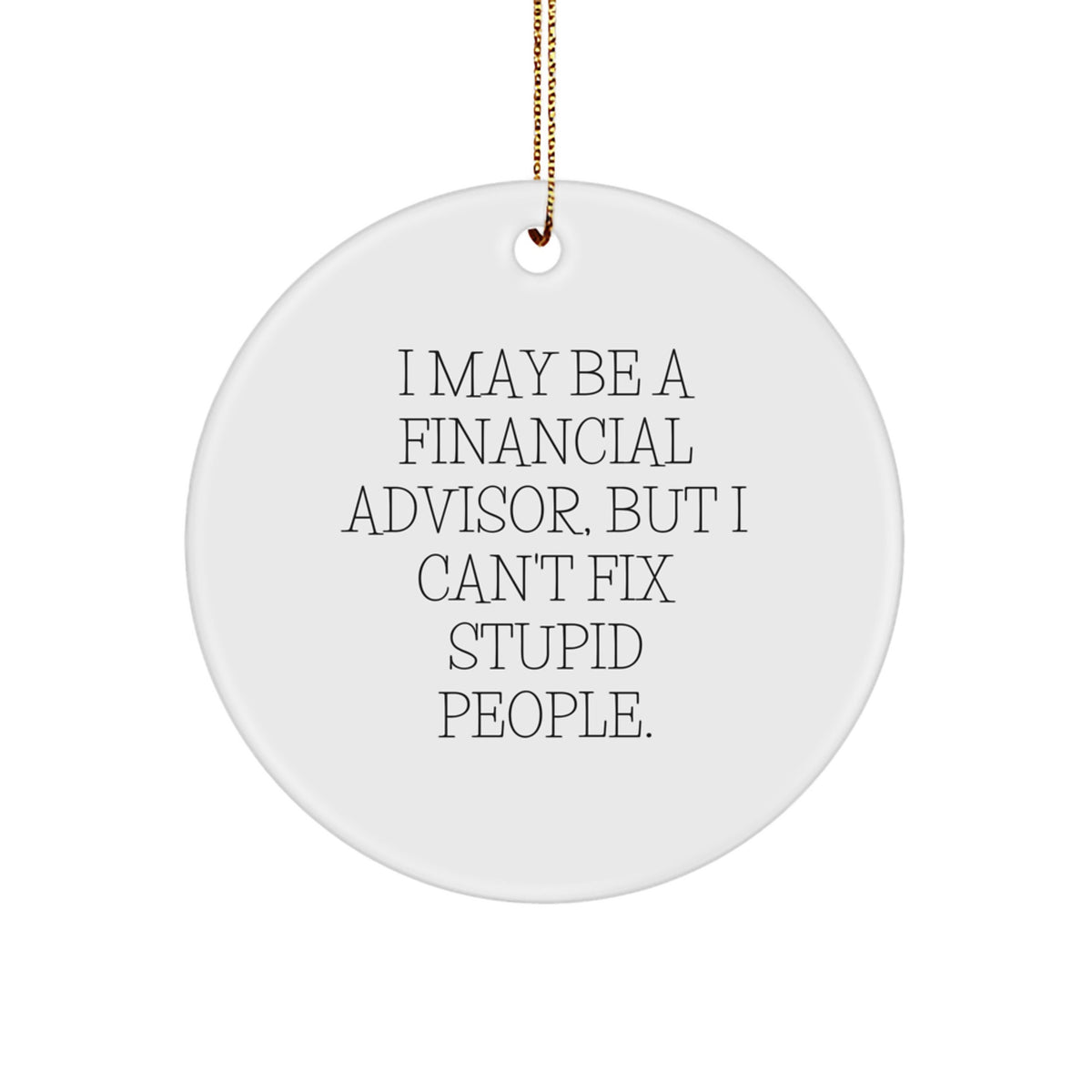 Financial Advisor Christmas Ornament Gift for Family - Treasure, I May - Image 1