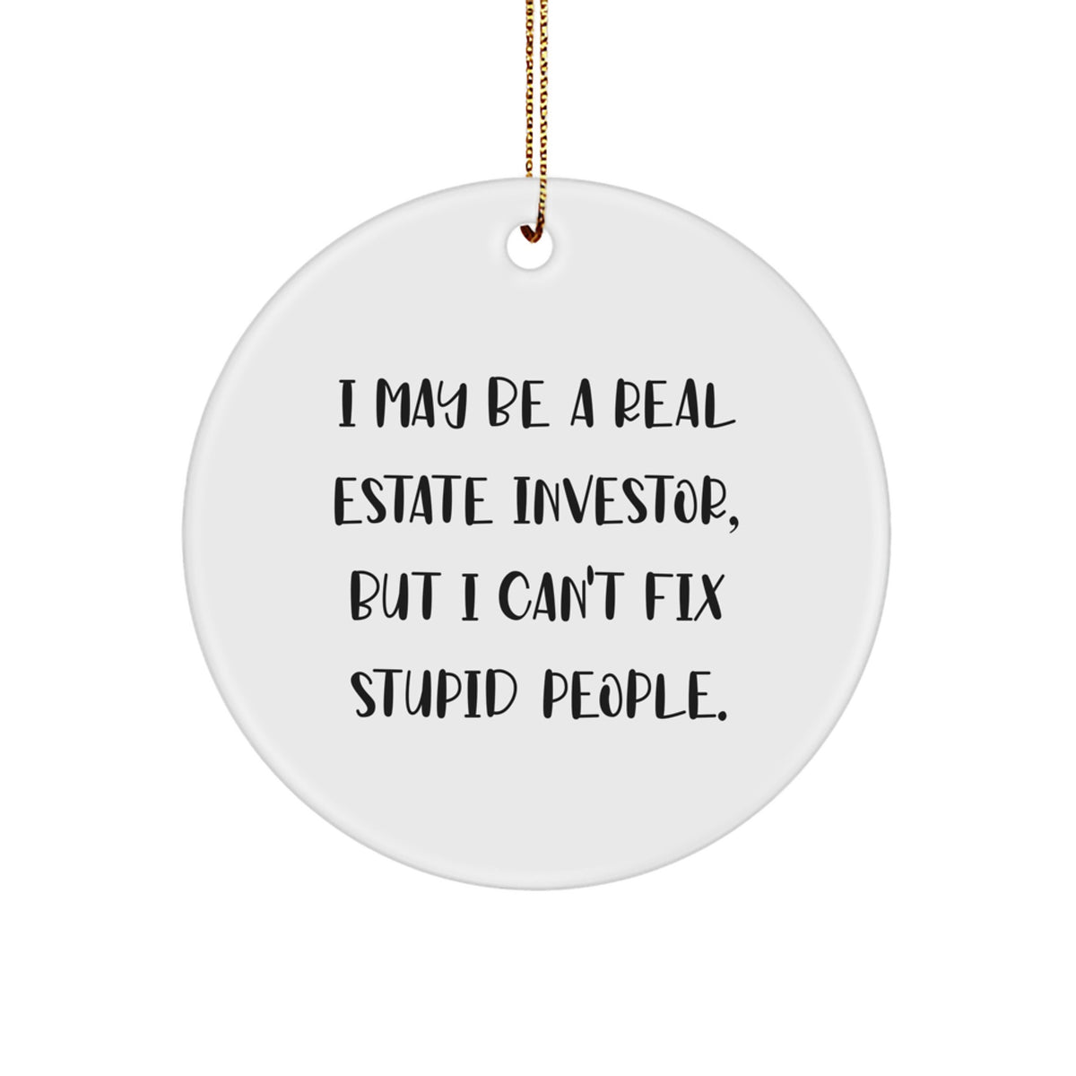 Essential Christmas Gift A Humorous Real Estate Investor Ornament for a - Image 1