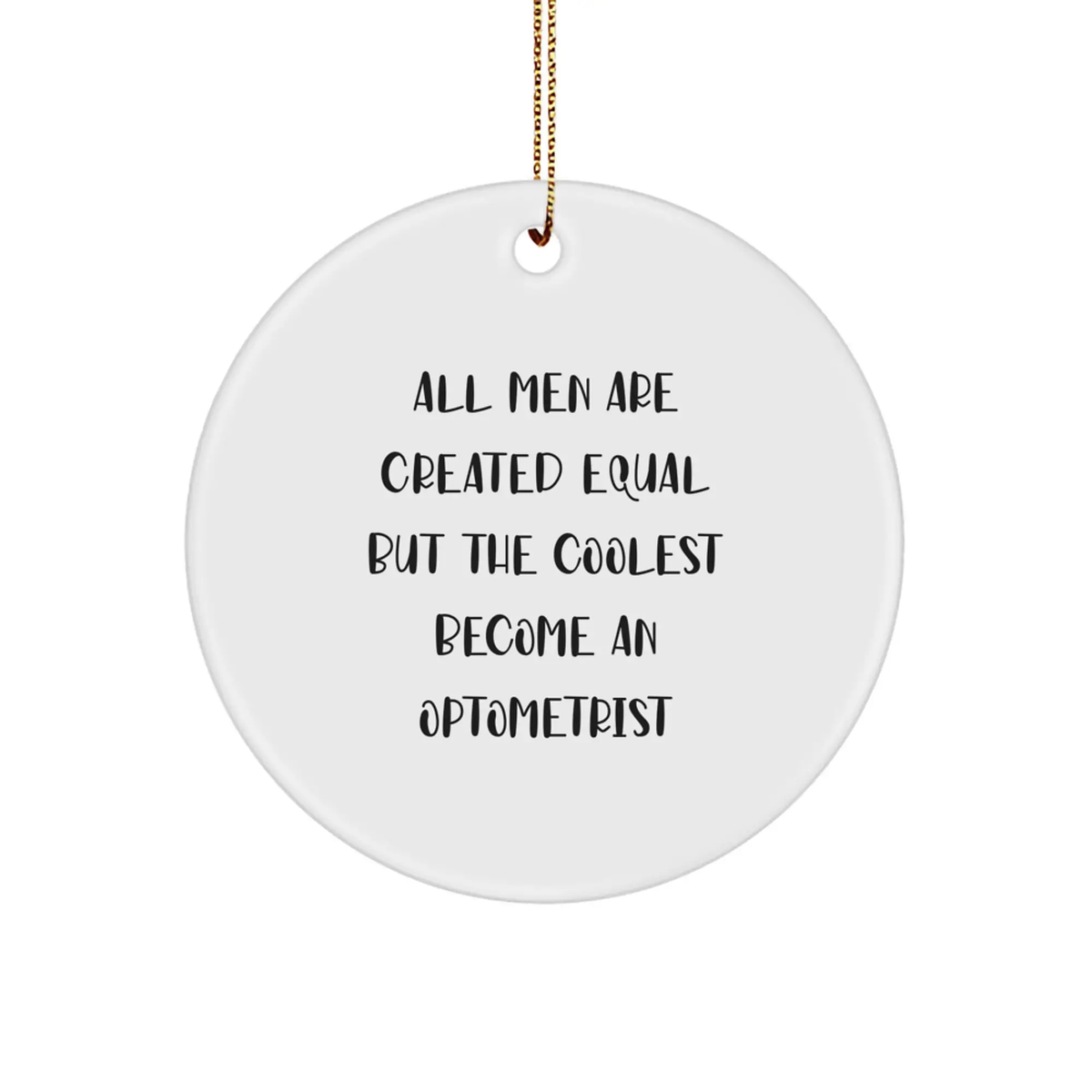 Christmas Gift A Funny Optometrist Christmas Ornament Present for Her - Image 1