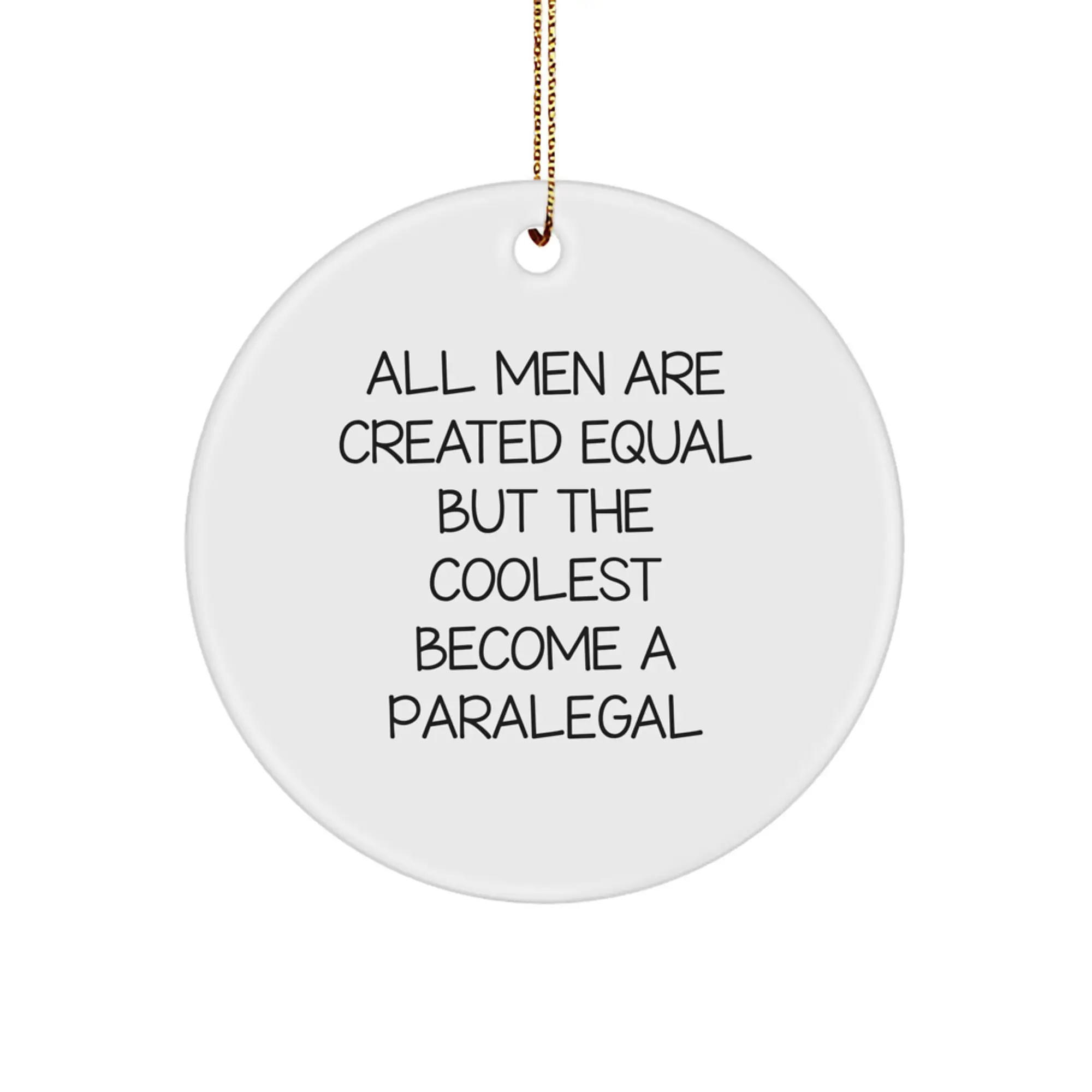 Christmas Gift Ornament for Her Paralegal Keepsake Present - Image 1