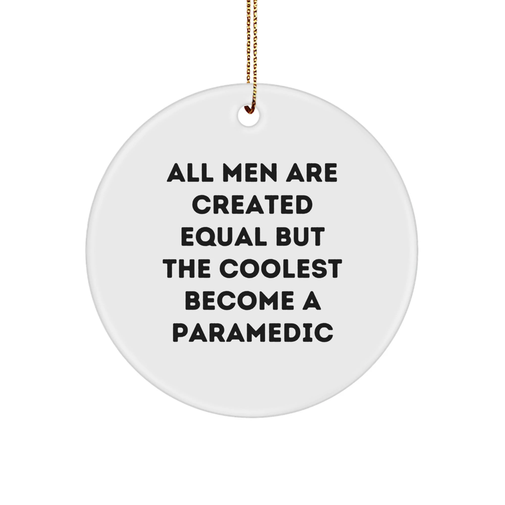 Funny Rescue Worker Gifts for Men, Personalized Rescue Worker Christmas Decorations, Rescue Worker Ornament with Inspirational Quote - Image 1