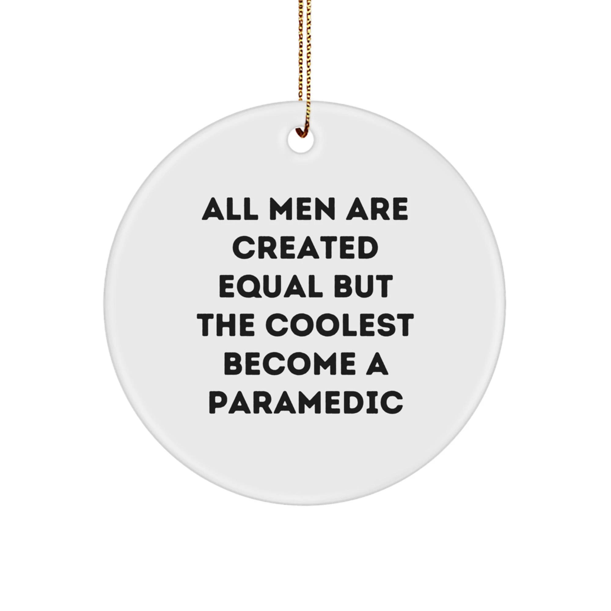 Funny Rescue Worker Gifts for Men, Personalized Rescue Worker Christmas Decorations, Rescue Worker Ornament with Inspirational Quote - Image 1