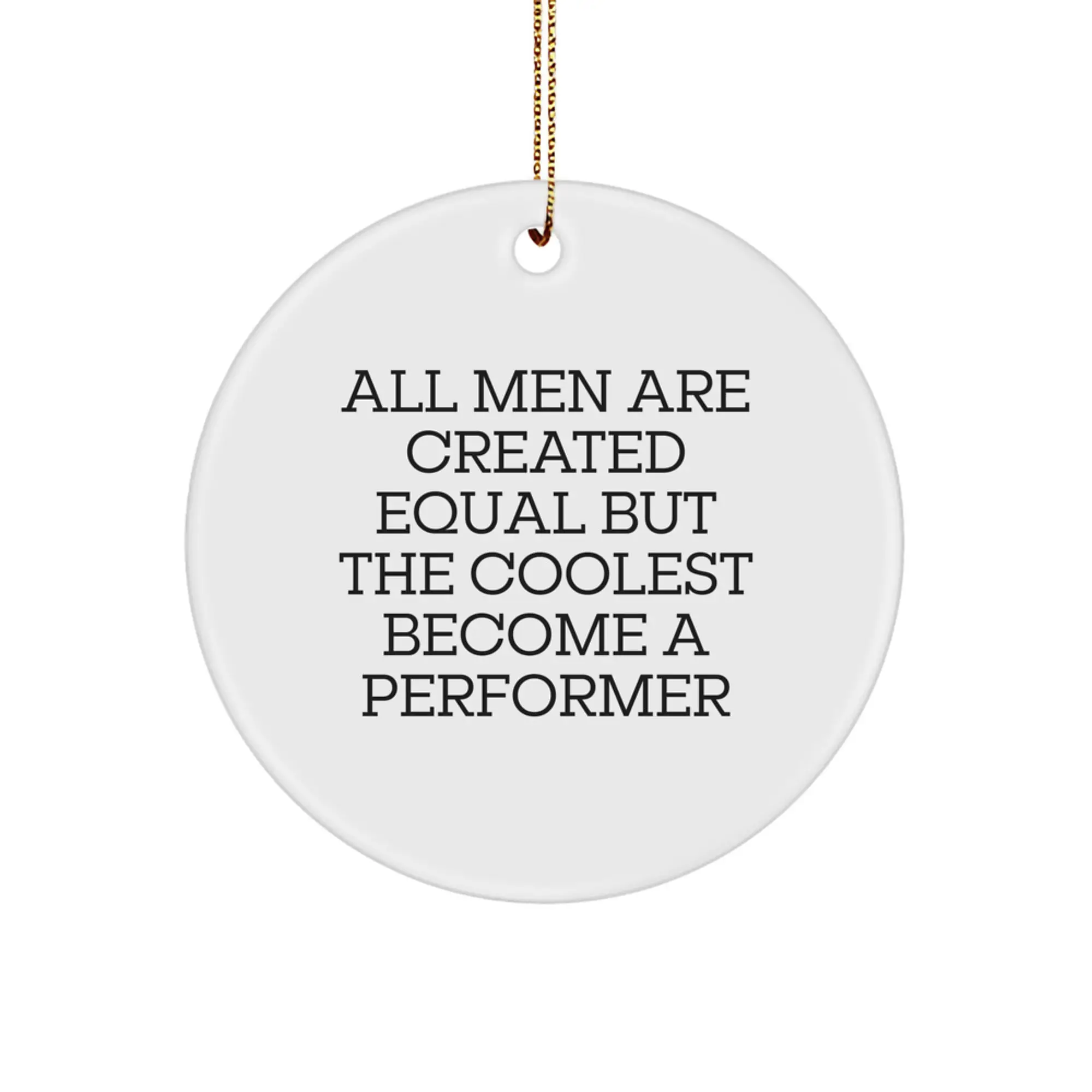 Performer Keepsake Christmas Ornament for Him Gift - Image 1