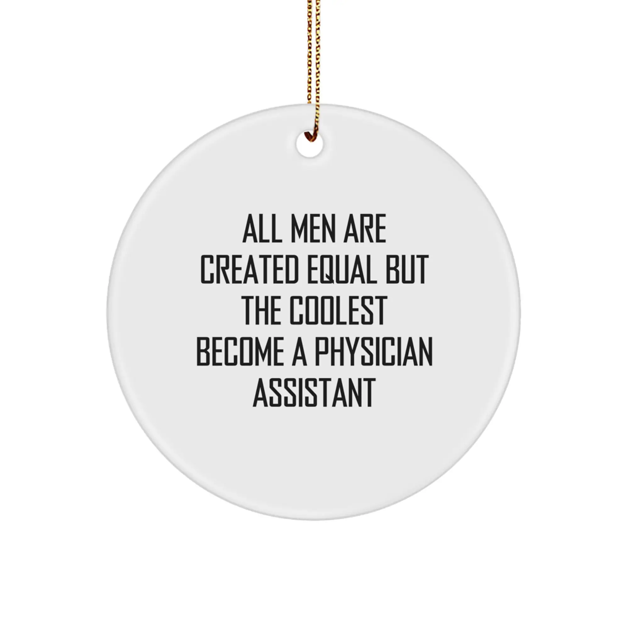 Physician Assistant Christmas Ornament Idea for Coworkers Gift - Image 1