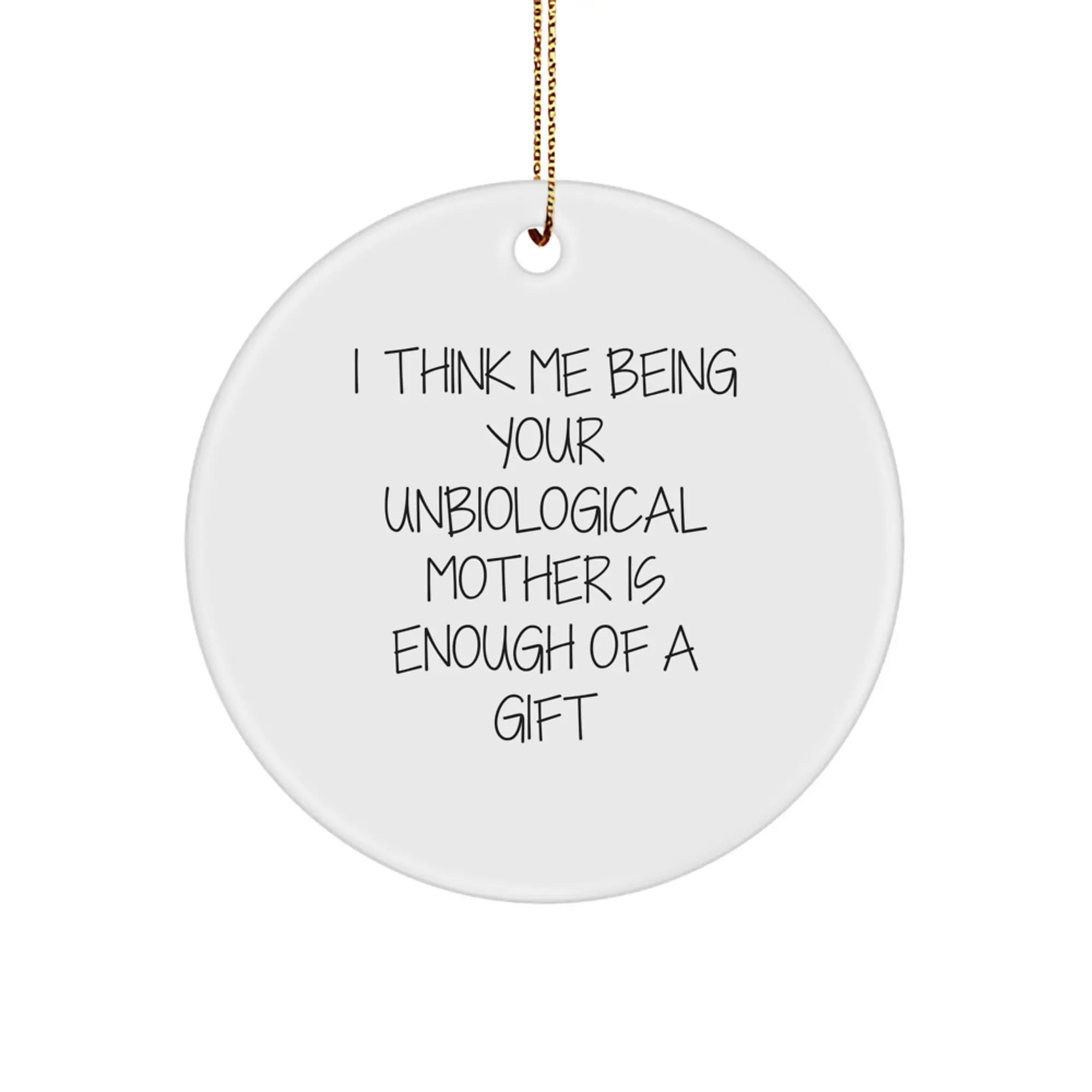 Christmas Gift for an Aunt Thoughtful Unbiological Mother Ornament - Image 1