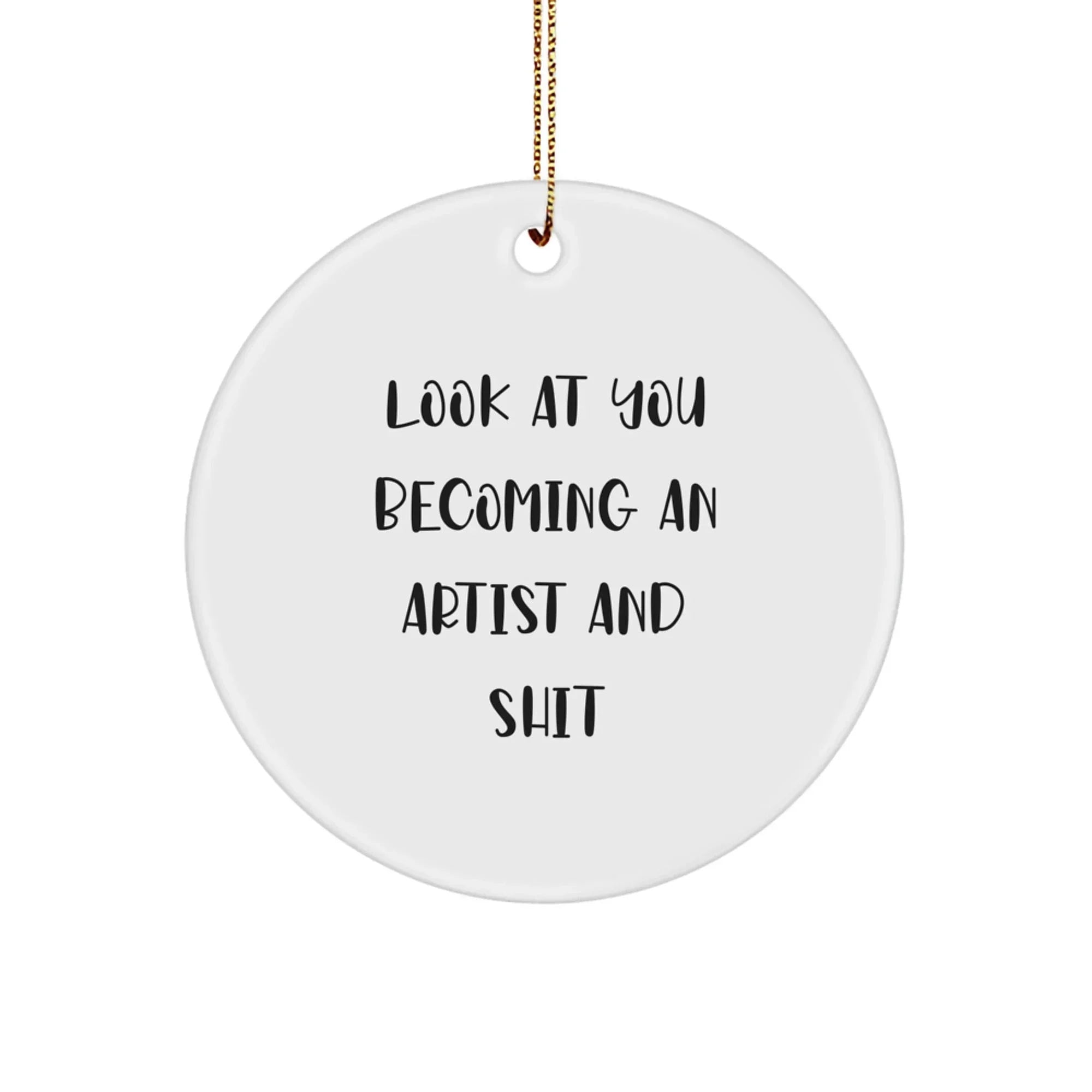 Funny Artist Circle Ornaments Gifts for Artists from Friends at Christmas