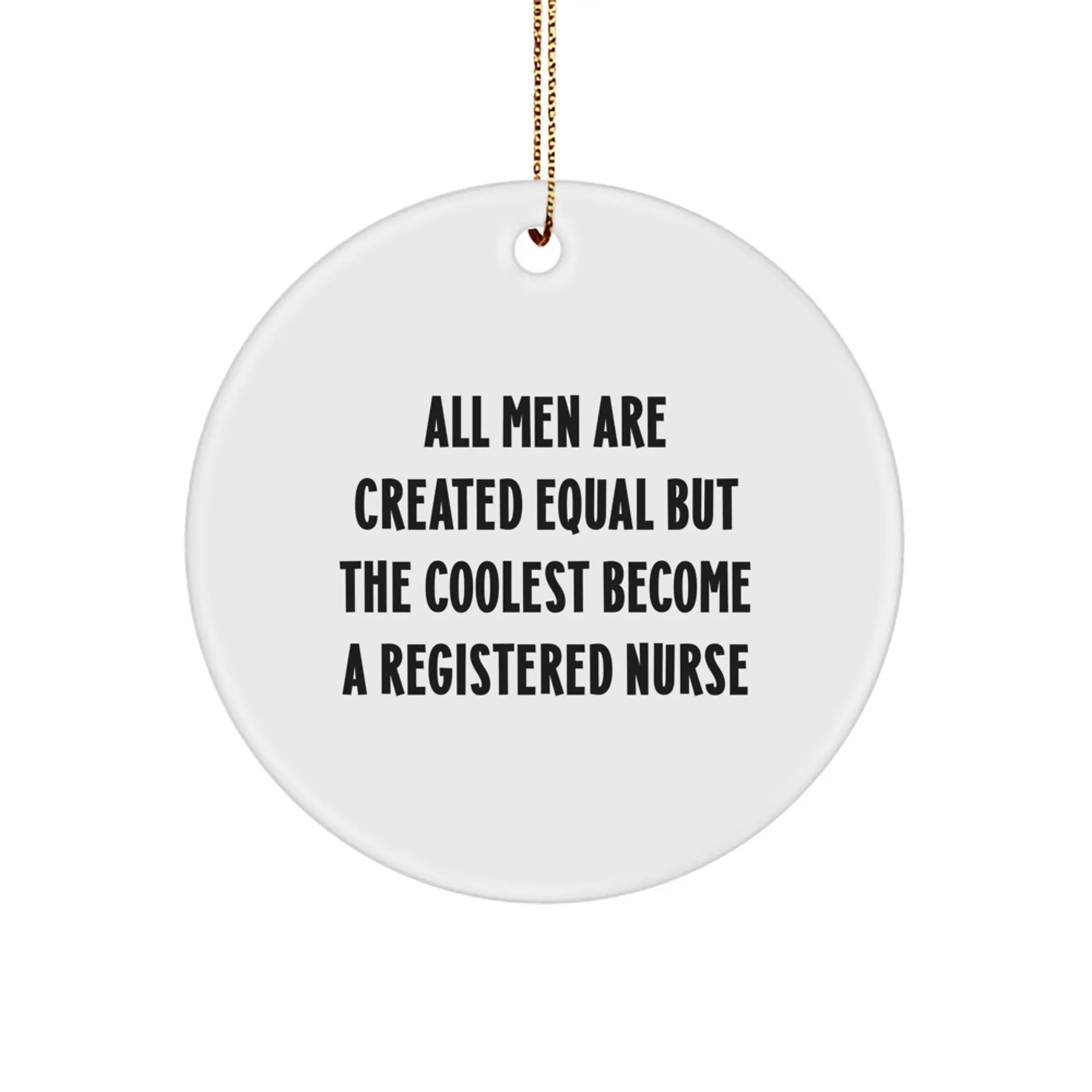 Cool Registered Nurse Christmas Ornament Essential for Neighbors Gift - Image 1