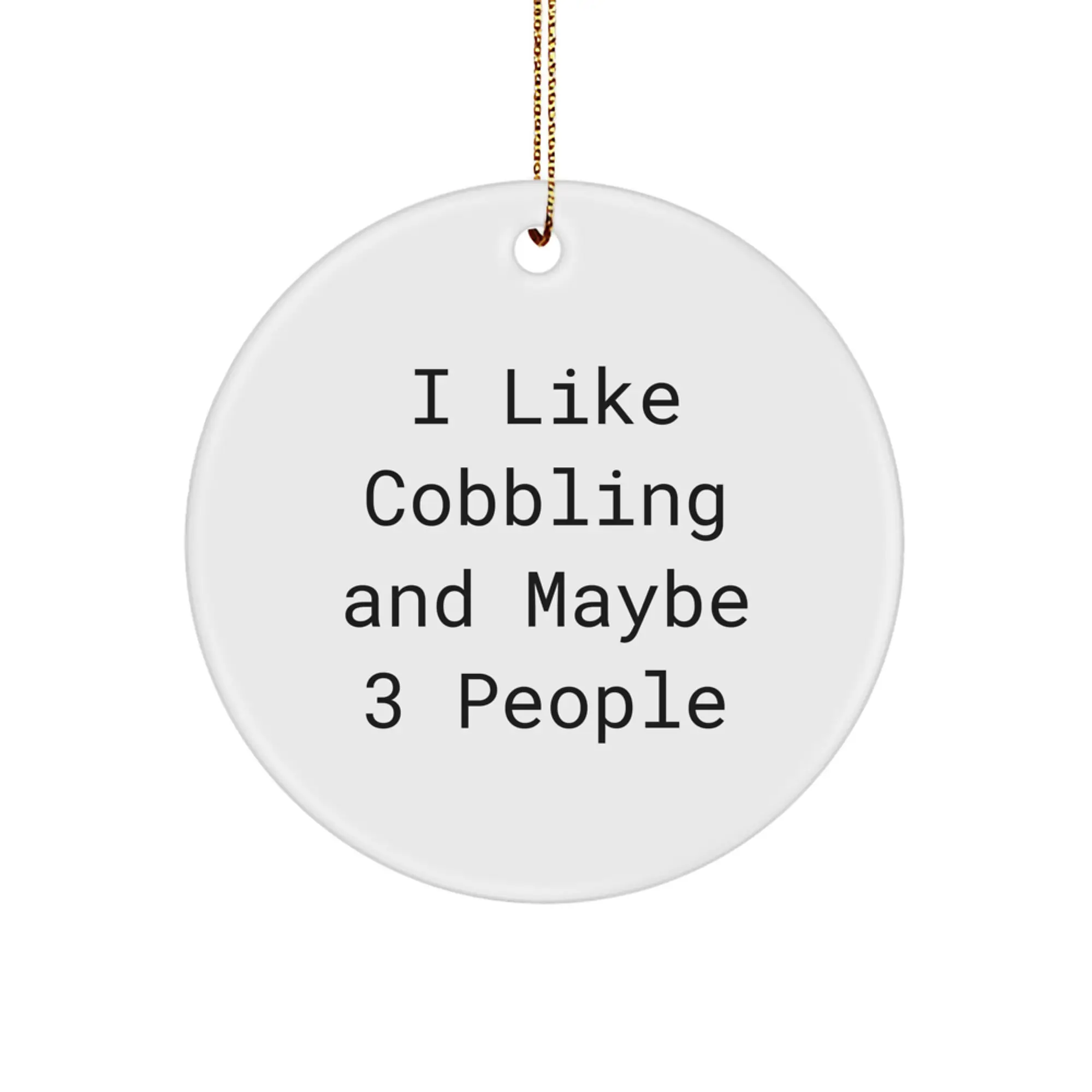 Cobbling Keepsake Christmas Ornament for Him Holiday Tree Gift - Image 1