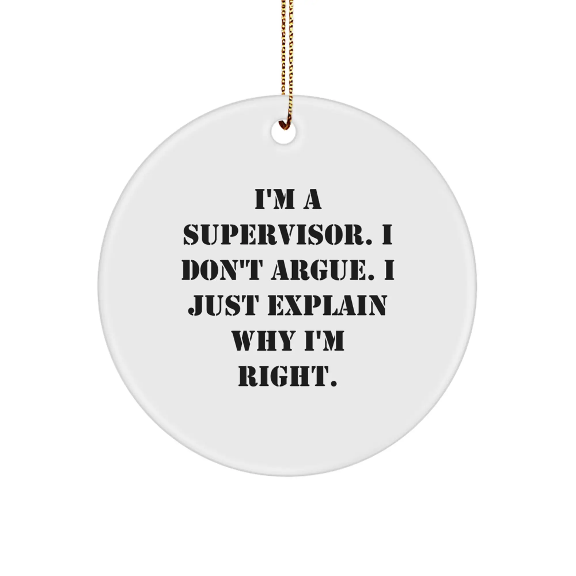 Supervisor Christmas Ornament Surprise for Family Gift - Image 1