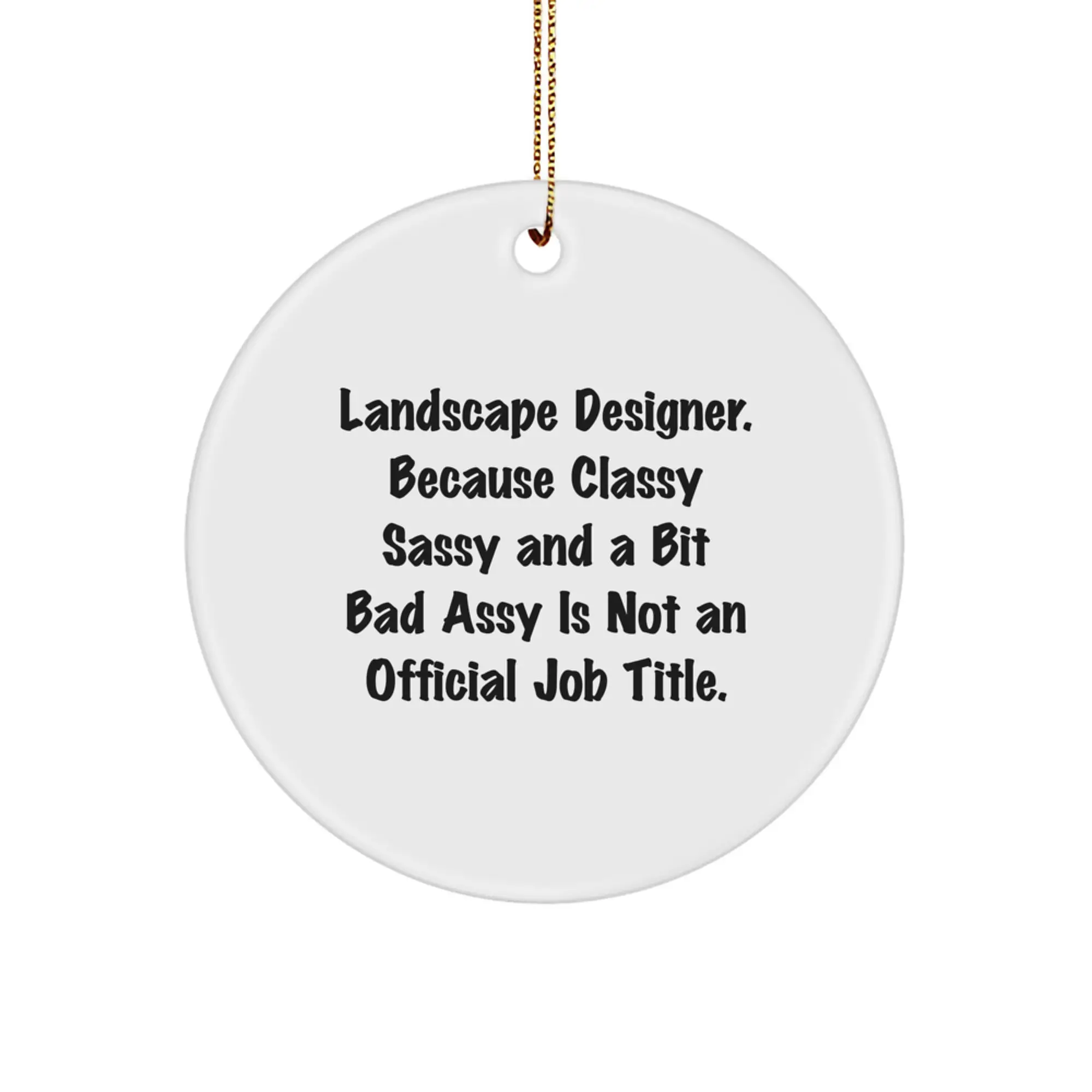 Christmas Gift for Roommates Collectible Landscape Designer Ornament - Image 1