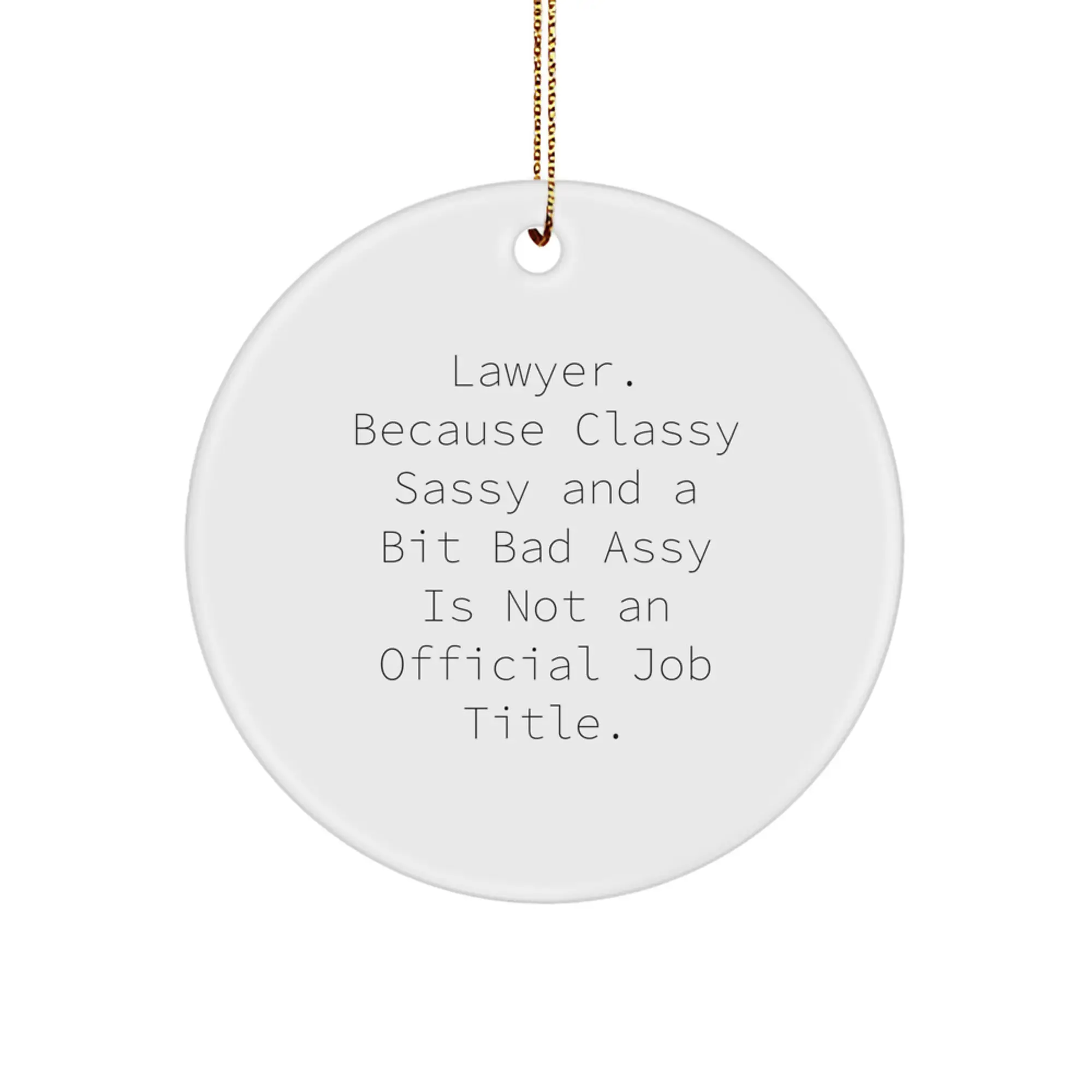 Lawyer Keepsake Christmas Ornament for Him Gift - Image 1