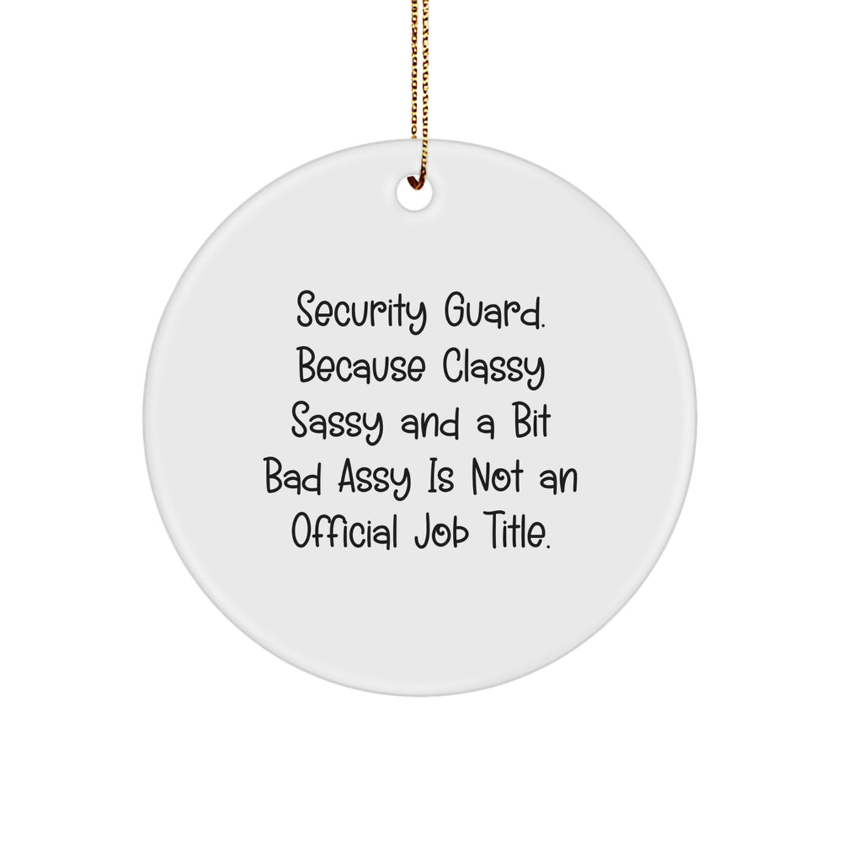 Christmas Gift Security Guard Ornament - Favorite Keepsake For Kids - Image 1
