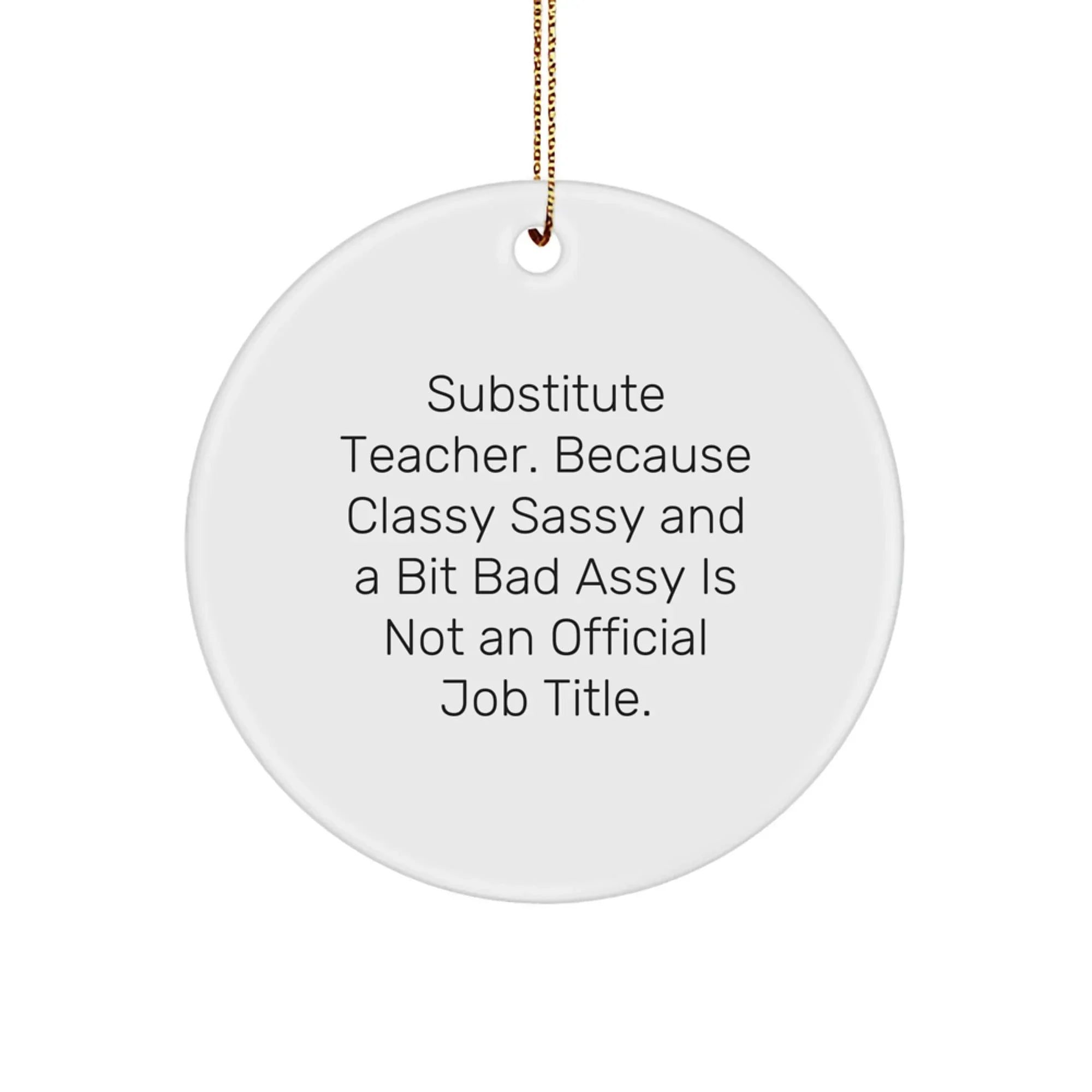 Funny Substitute Teacher Gifts, Christmas Unique Gifts for Substitute Teacher by Friends, Family, Coworkers, Women, Men