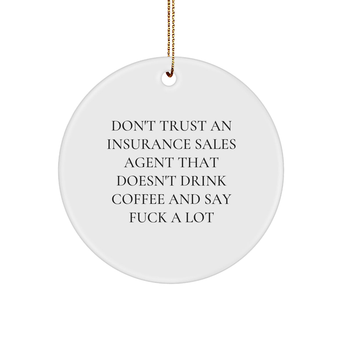 Christmas Ornament Gift for Family Insurance Sales Agent's Treasure - Image 1