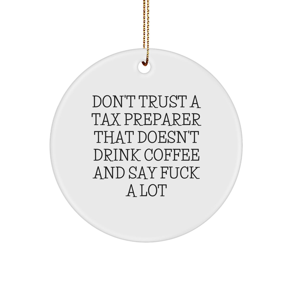 Tax Preparer Keepsake Christmas Ornament for Him Holiday Gift - Image 1