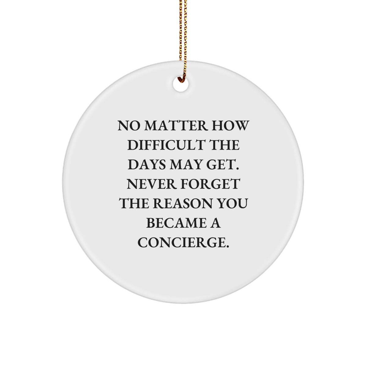 Concierge Circle Ornament for Teens Memento Bright Deluxe Christmas Gift - Image 1