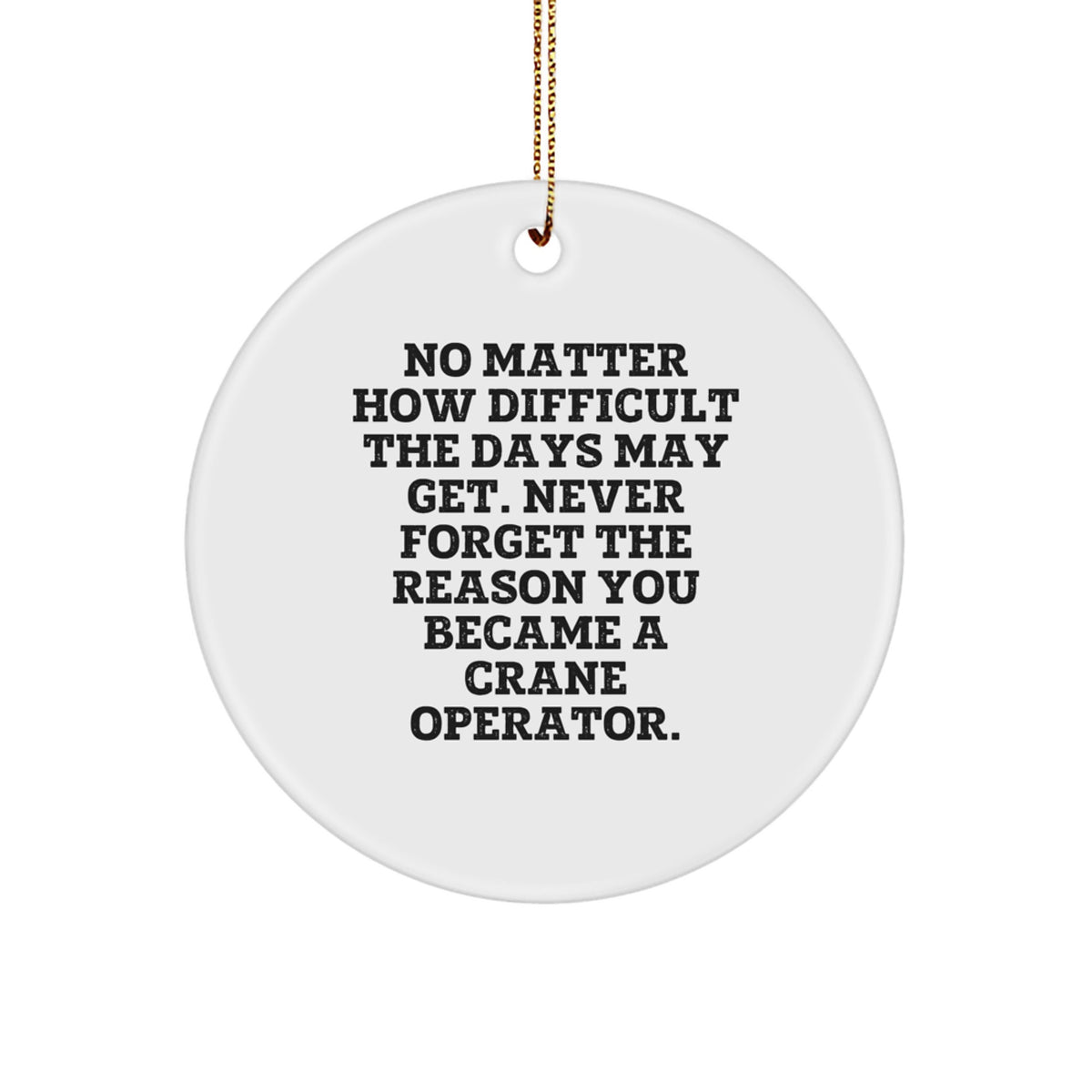 Christmas Gift for Her Crane Operator Keepsake Ornament Present - Image 1
