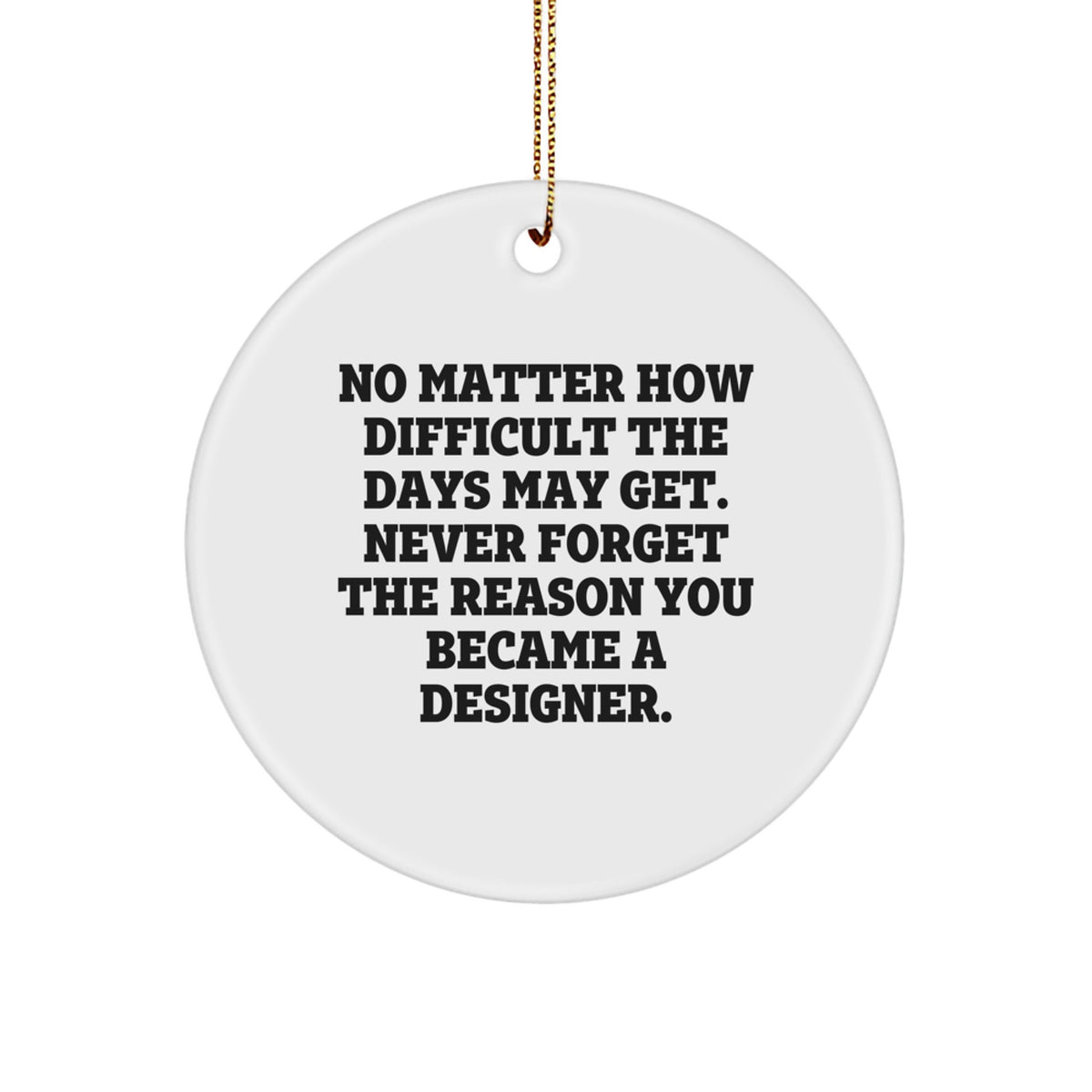 For Her Novelty Designer Christmas Ornament Gift – Inspiration Keepsake - Image 1
