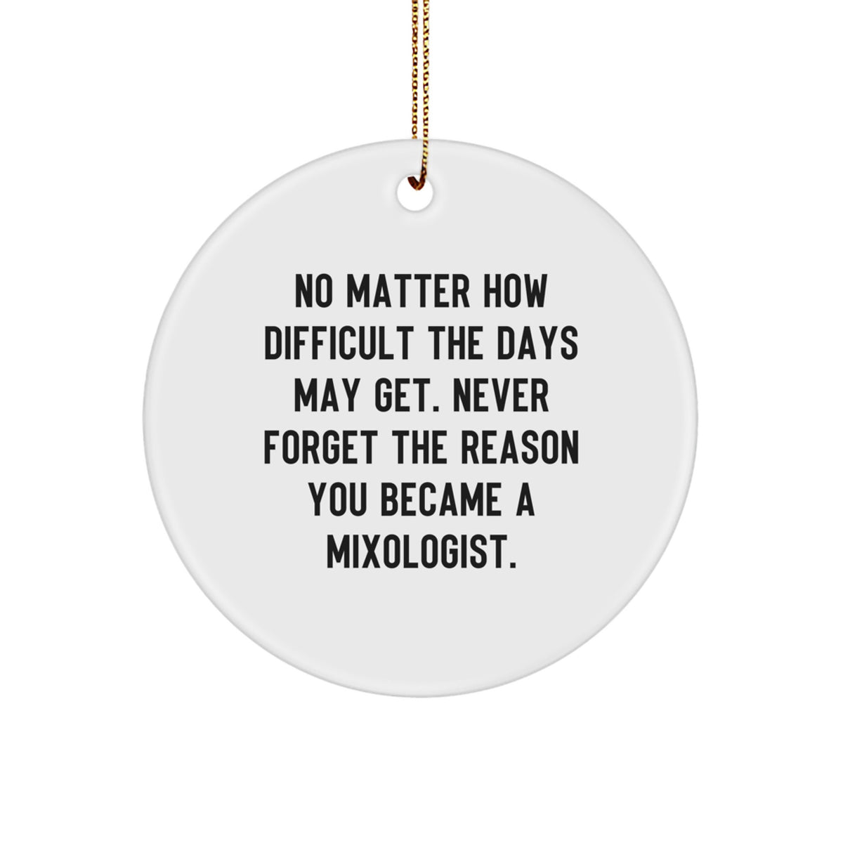 Family Treasure Mixologist Christmas Ornament Gift Inspiring Celebration - Image 1