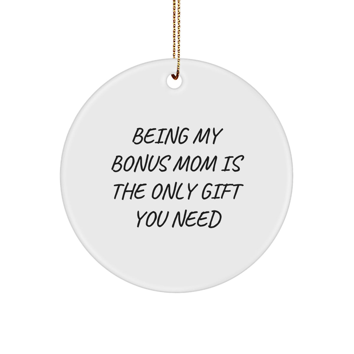 Bonus Mom Christmas Ornament Keepsake for Her Gift - Image 1